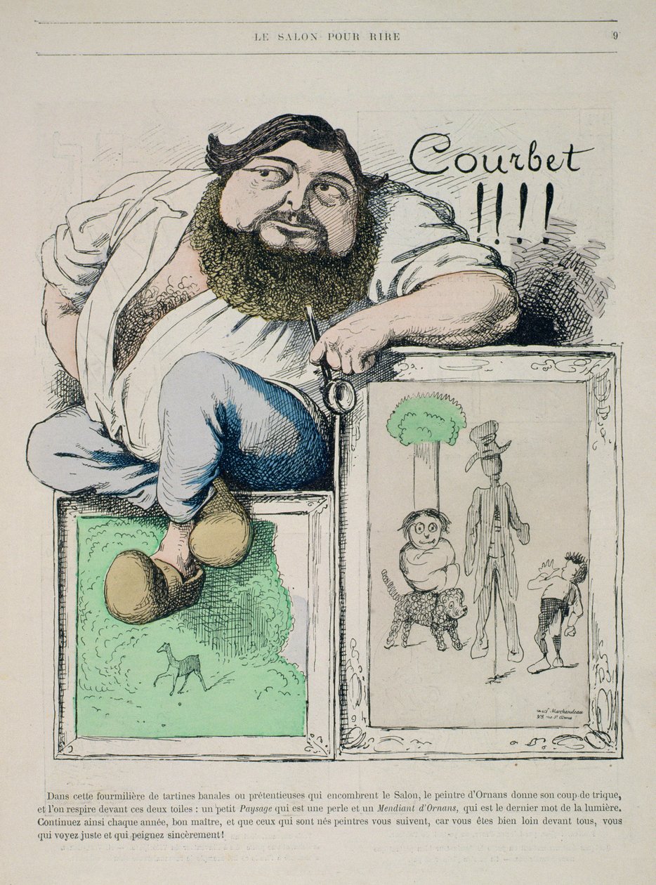 Gustave Courbetin (1819-77) muotokuva Gill Revuesta, pubista. vuoteen 1868 mennessä, kirjoittanut Marchandeau tekijältä French School
