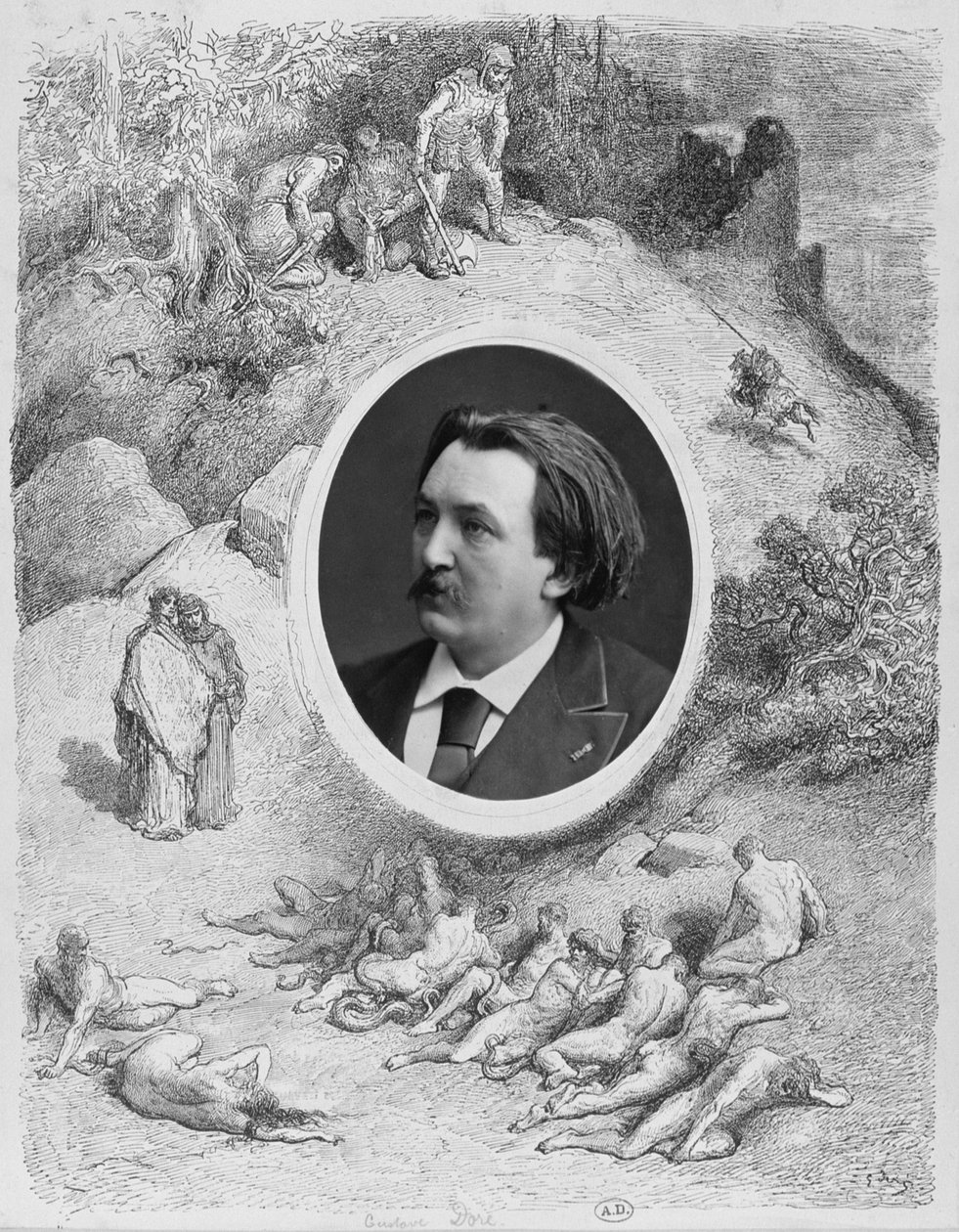 Gustave Doren (1832-83) muotokuva tekijältä French School