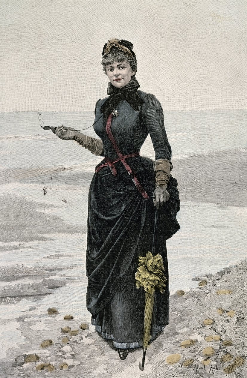 Gypin muotokuva (Sibylle Gabrielle Marie Antoinette Riquetti de Mirabeau, Martel de Janvillen kreivitär) (1849-1932), ranskalainen kirjailija Fren tekijältä French School