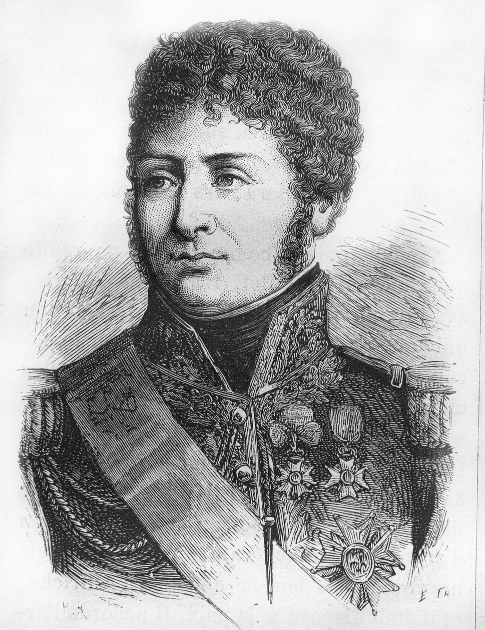 Muotokuva Henri Clarkesta, ranskalaisesta kenraalista ja poliitikosta (Feltren herttua 1809 tekijältä French School