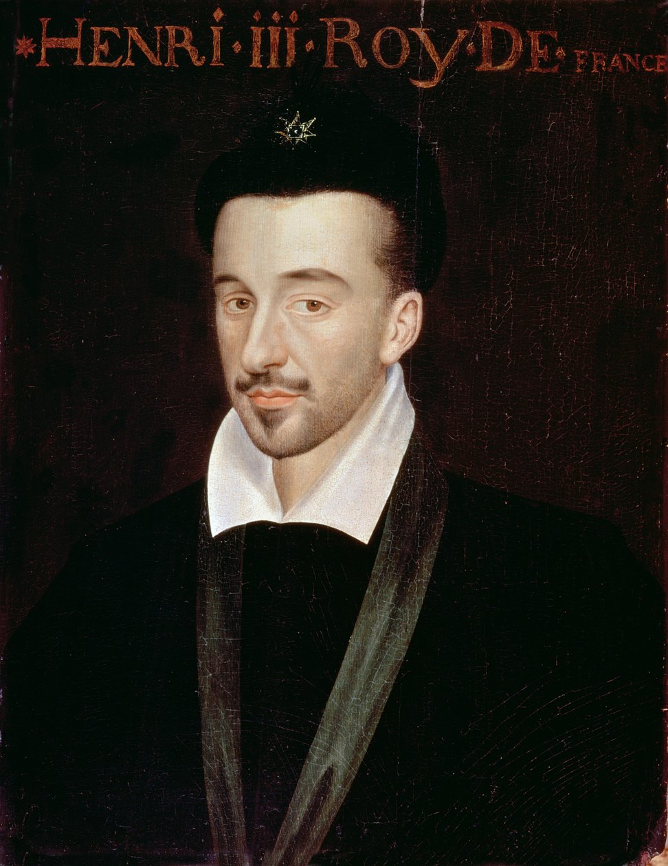 Henrik III:n muotokuva (1551-89) tekijältä French School