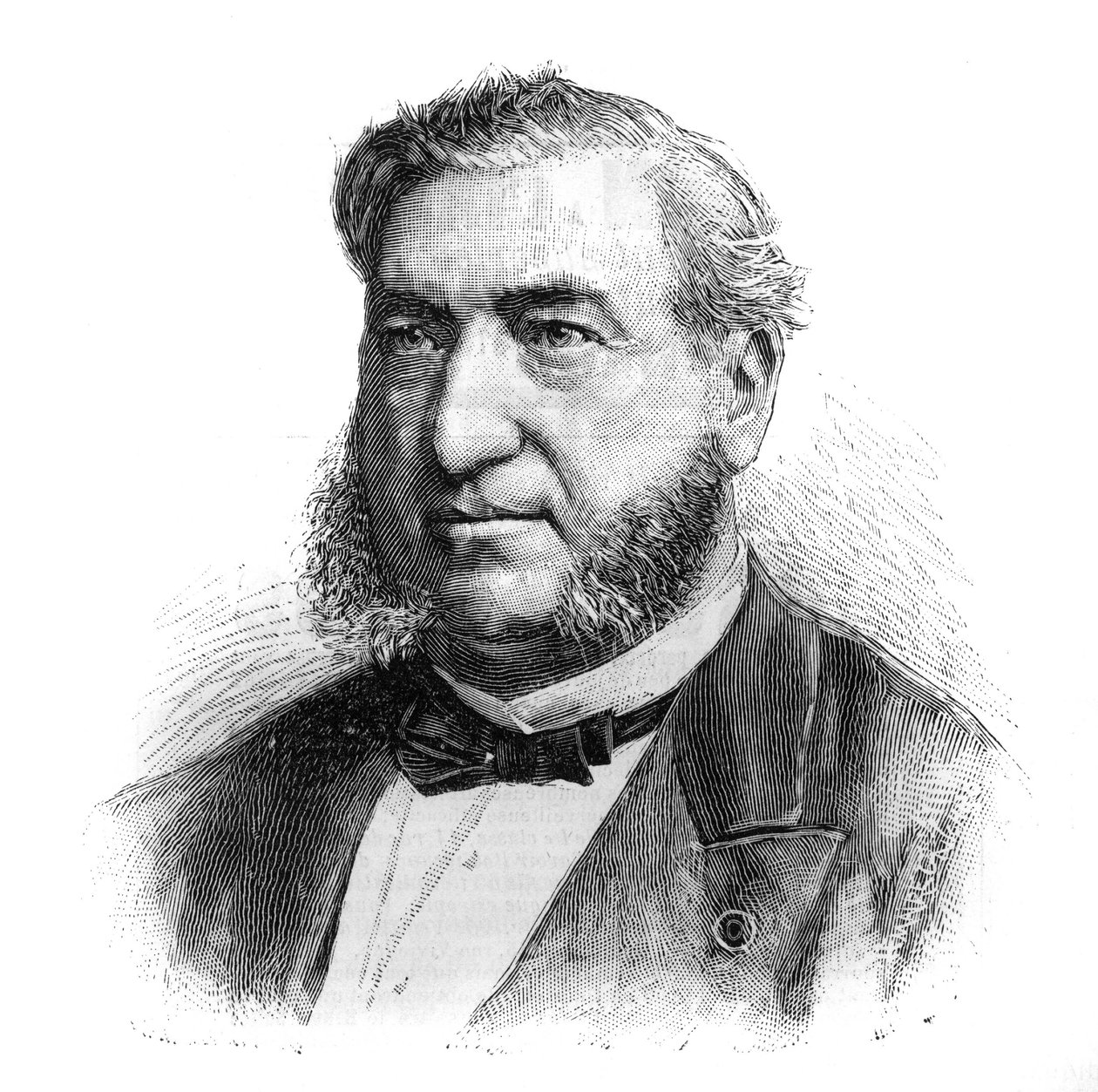 Muotokuva ranskalaisesta psykiatrista Henri Legrand du Saullesta (1830-1886). Kaiverrus "" Kuvitettu maailma"" tekijältä French School