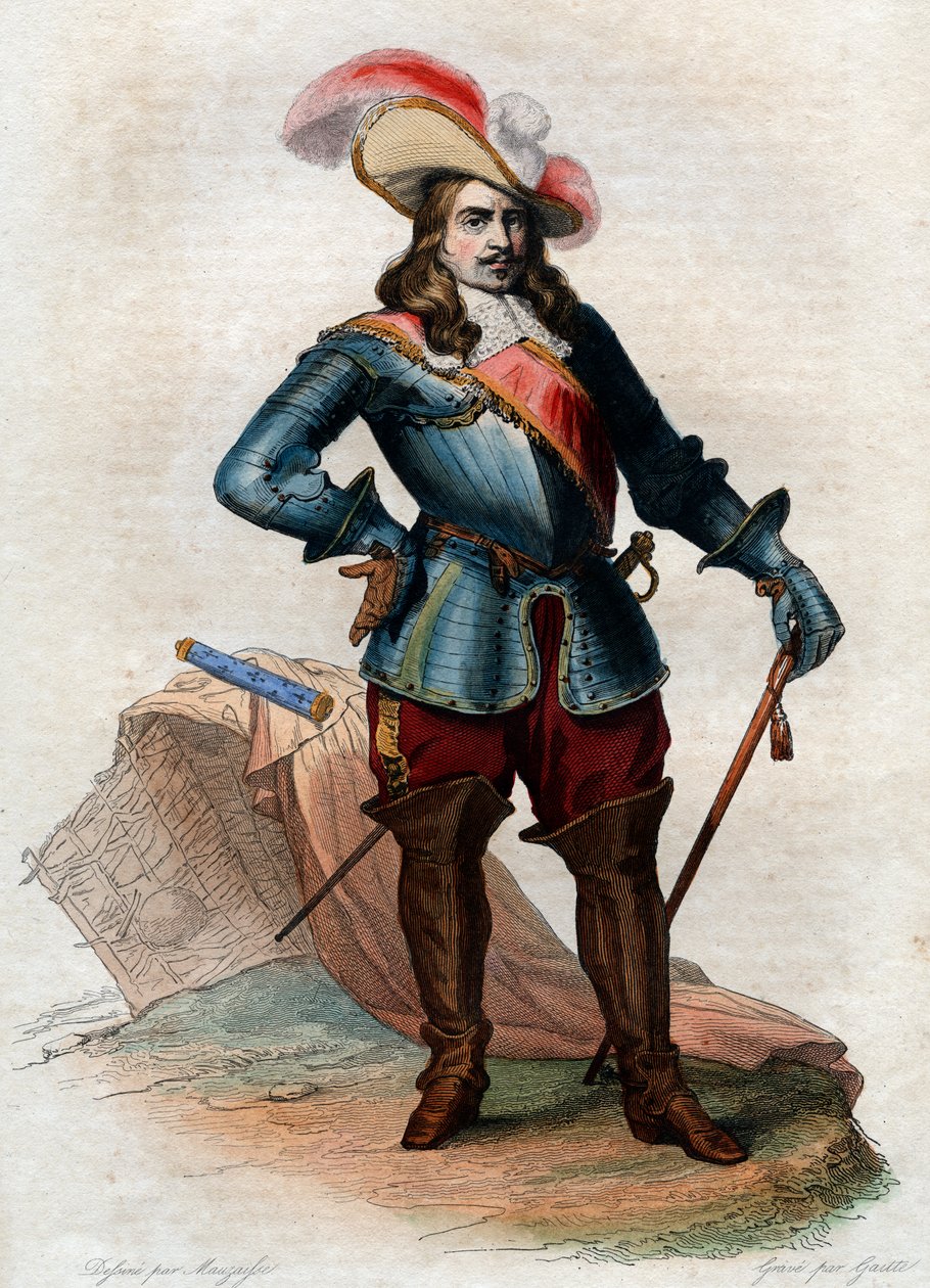 Muotokuva Henri de La Tour dAuvergnesta, Vicomte de Turenne (1611-1675), Ranskan marsalkka. tekijältä French School