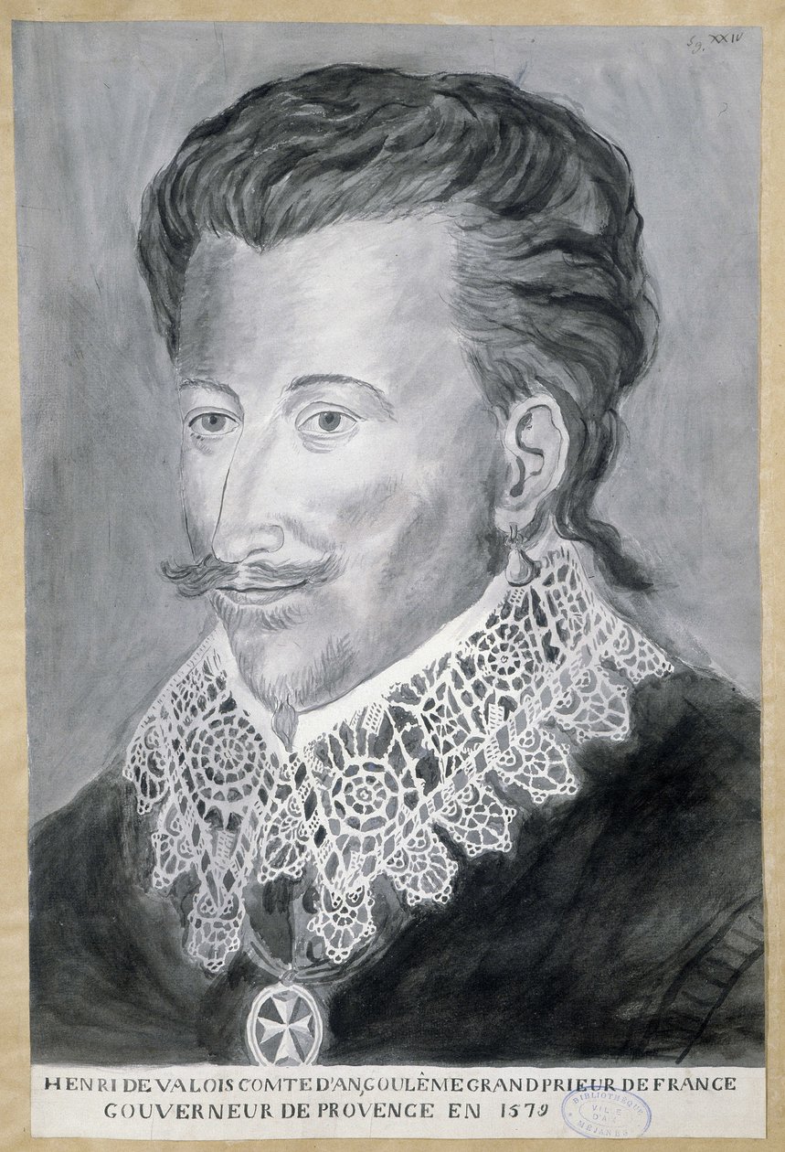 Angoulemen kreivin, Ranskan suurpriorin, Provencen kuvernöörin Henri de Valois