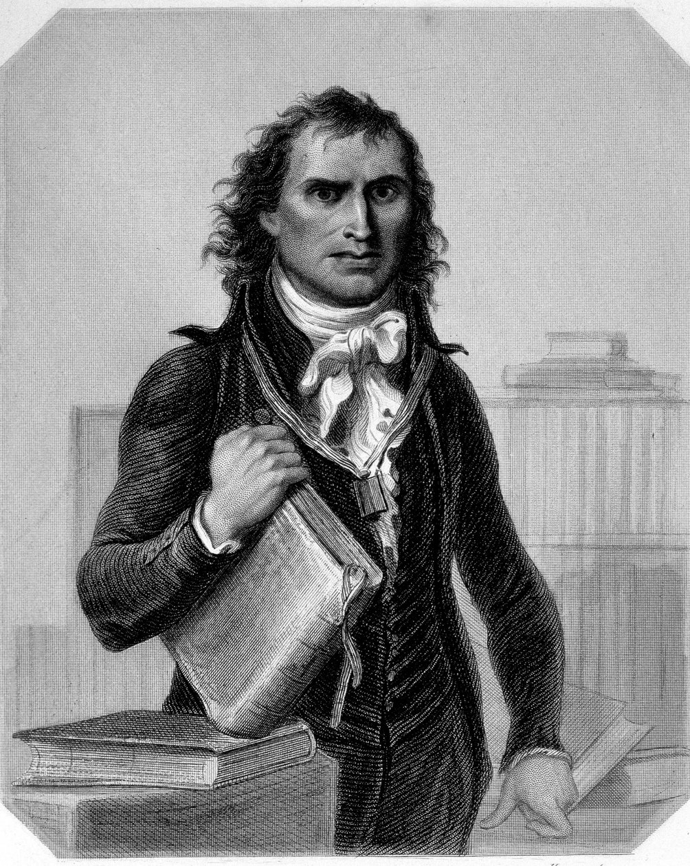 Muotokuva Henri dit Abbé Grégoiresta (1750-1831), ranskalainen kirkollinen ja poliitikko. Lamartinen teoksessa "The History of the Girondins". tekijältä French School
