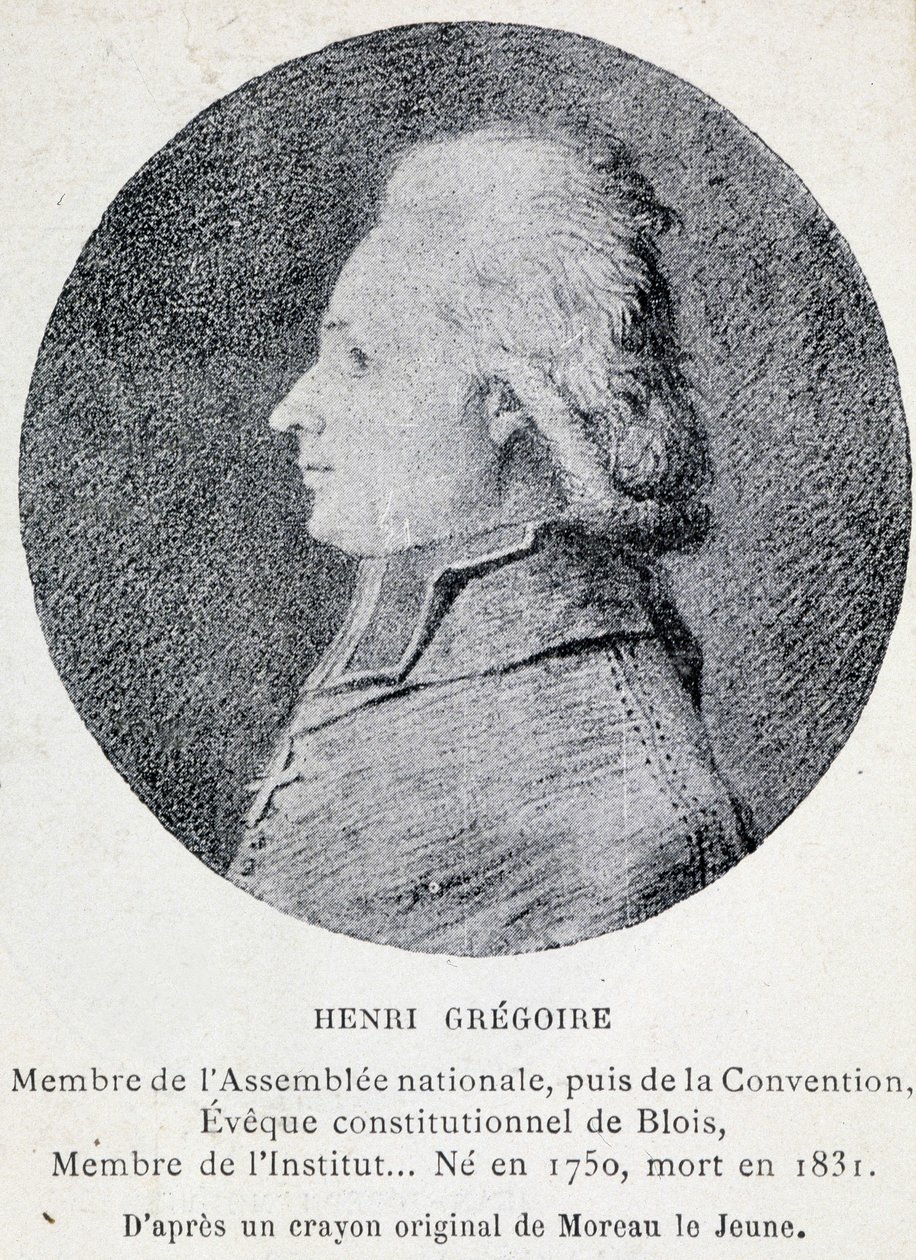Abbe Gregoirena (1750-1831) tunnetun Henrin muotokuva, ranskalainen kirkollinen ja poliitikko tekijältä French School