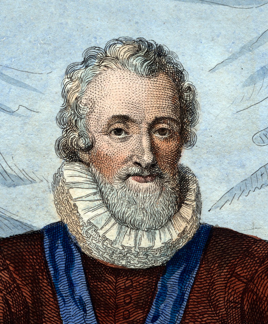 Henry IV:n (1553-1610), Ranskan kuninkaan muotokuva. tekijältä French School