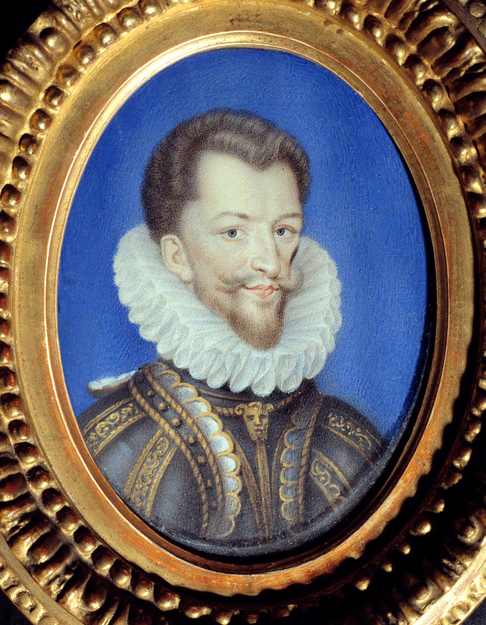 Henry I Lorrainesta, Guise dit le Balafren herttua (1550-1588) muotokuva Anonyymi guassi veliinillä. 1500-luvun Chantilly, Musee Conde tekijältä French School