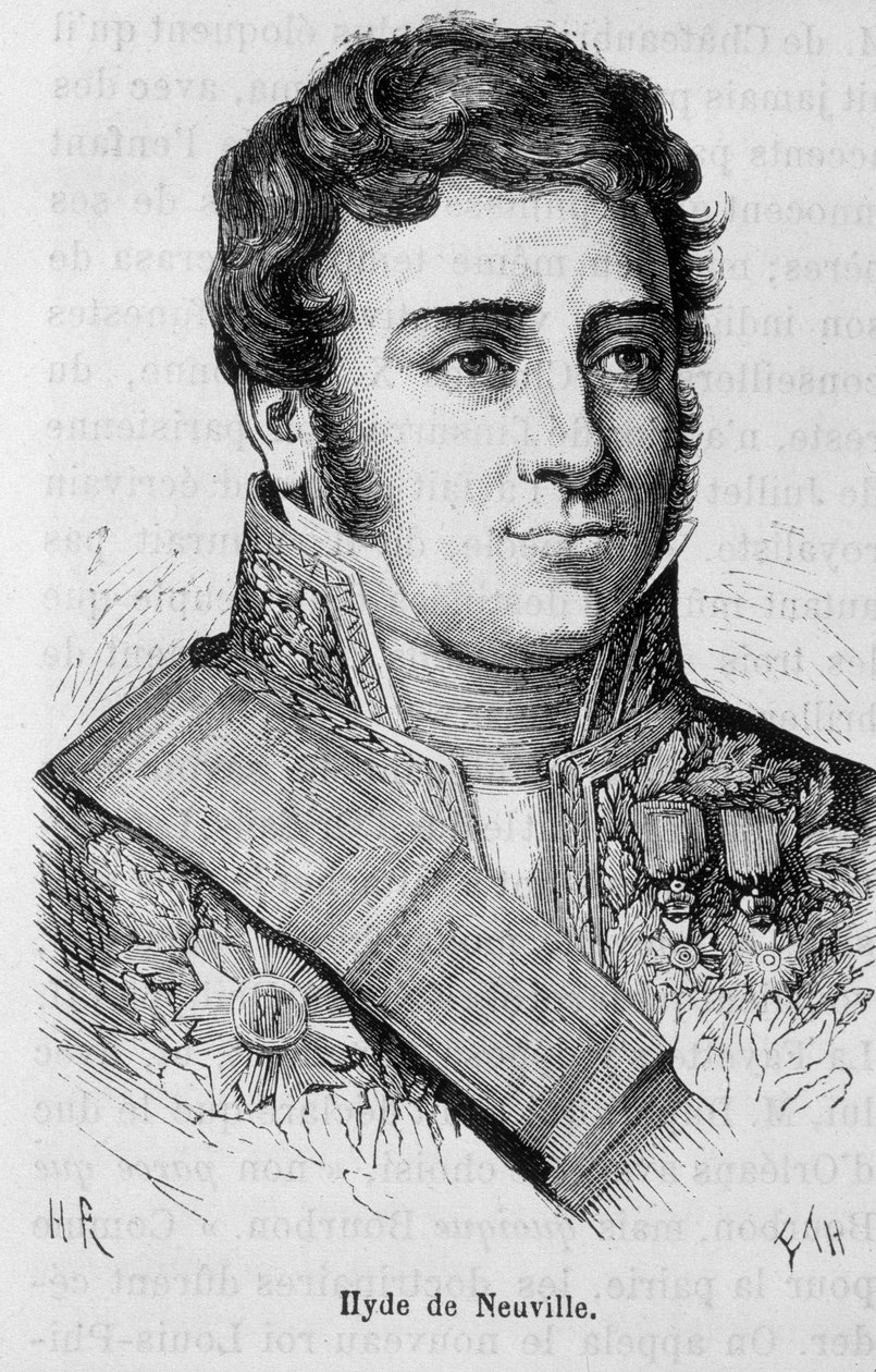 Ilyde de Neuvillen muotokuva - Henri Martinin "Ranskan historiassa". tekijältä French School