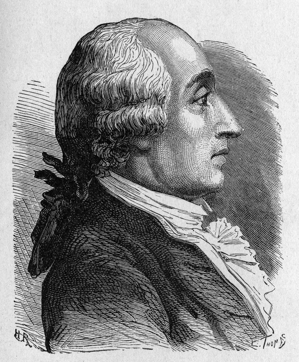 Jacques Alexandre César Charlesin (1746 - 1823), ranskalaisen fyysikon muotokuva - "" Tiedealbumissa; maineikkaat tiedemiehet; Suuria löytöjä””” 1896. tekijältä French School