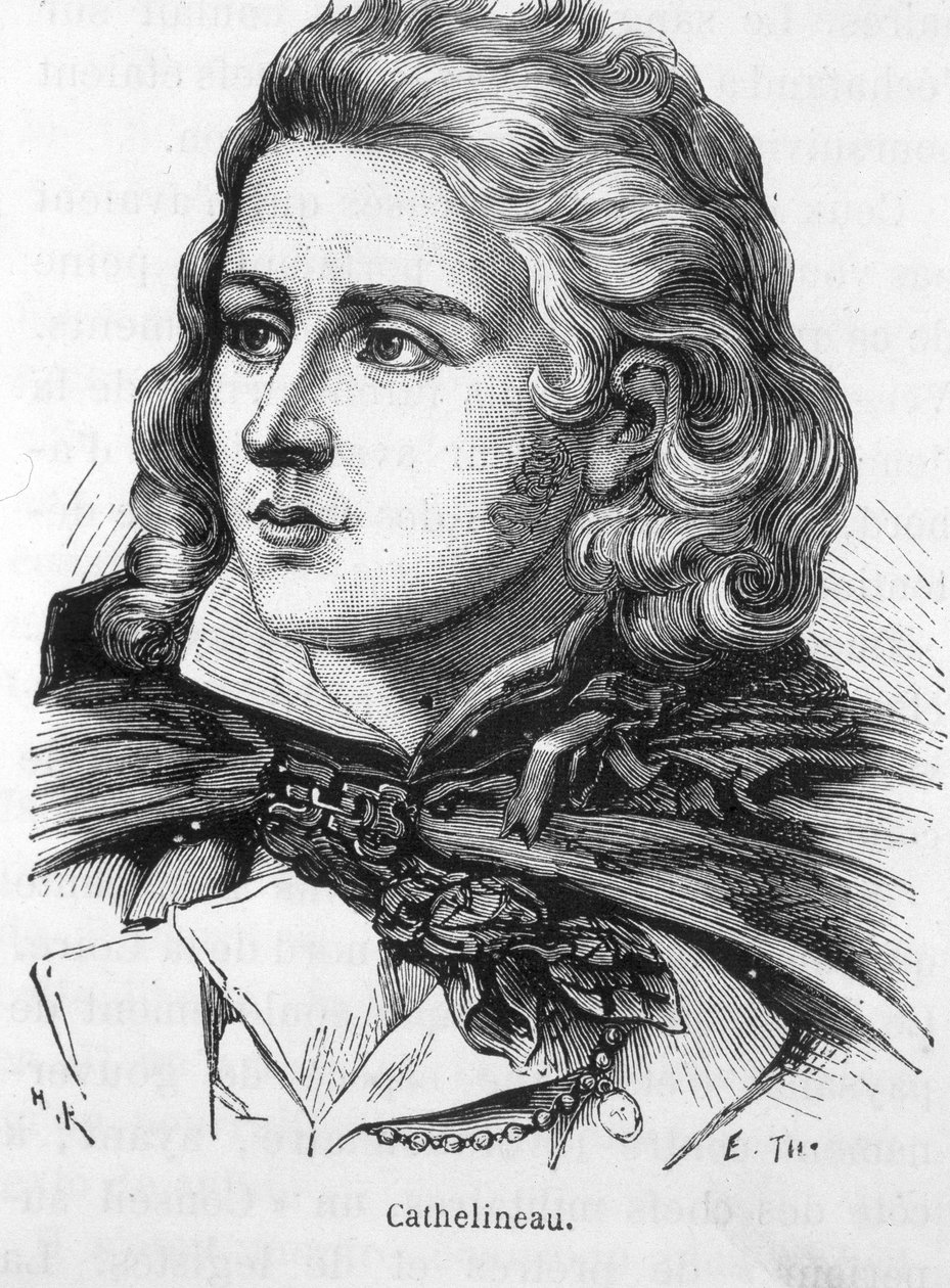 Jacques Cathelineaun (1759 - 1793), Vendéen päällikön muotokuva Henri Martinin teoksessa "Ranskan historia" tekijältä French School