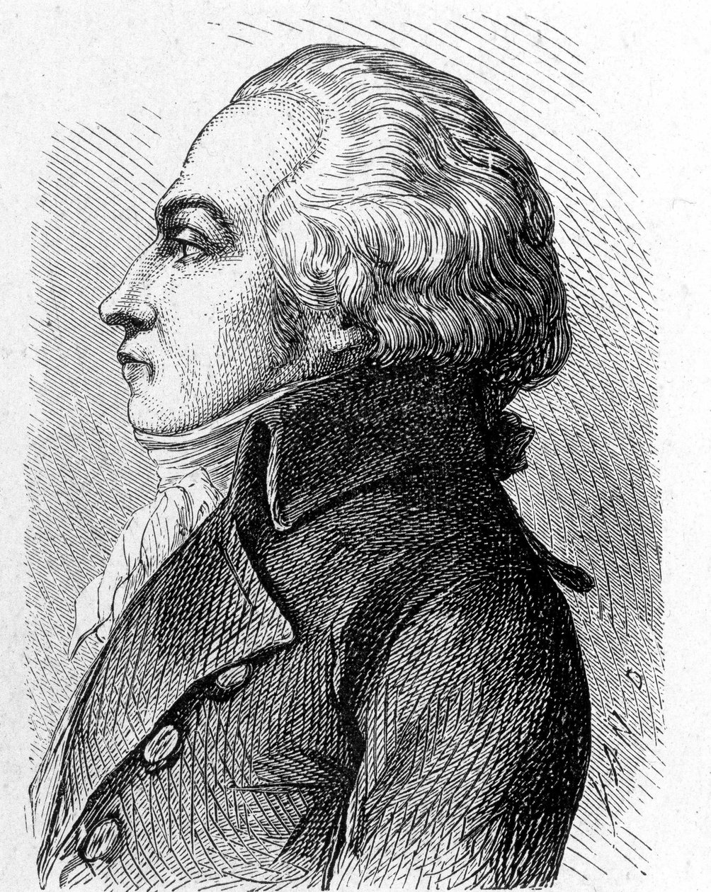 Jacques Constantin Perierin (1742 - 1818) muotokuva - "" Tiedealbumissa; maineikkaat tutkijat; Suuria löytöjä””” 1896. tekijältä French School