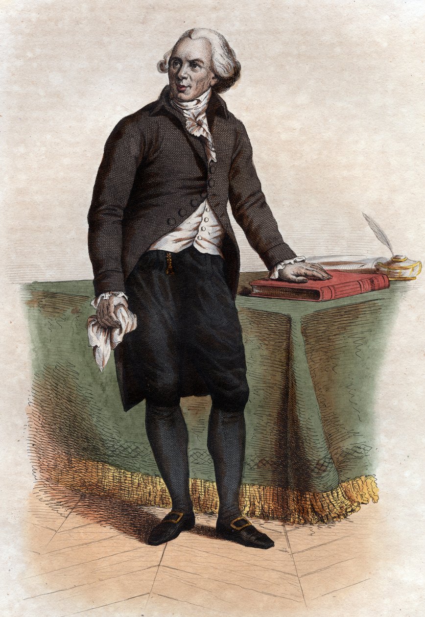 Jacques Delillen (Abbe Delille) (1738-1813), ranskalaisen runoilijan ja kääntäjän muotokuva. tekijältä French School