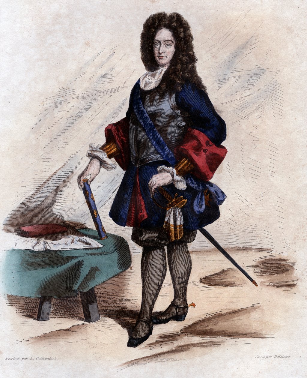 Muotokuva James FitzJamesista, Berwickin ensimmäisestä herttuasta (1670-1734), Ranskan sotilasjohtajasta. tekijältä French School