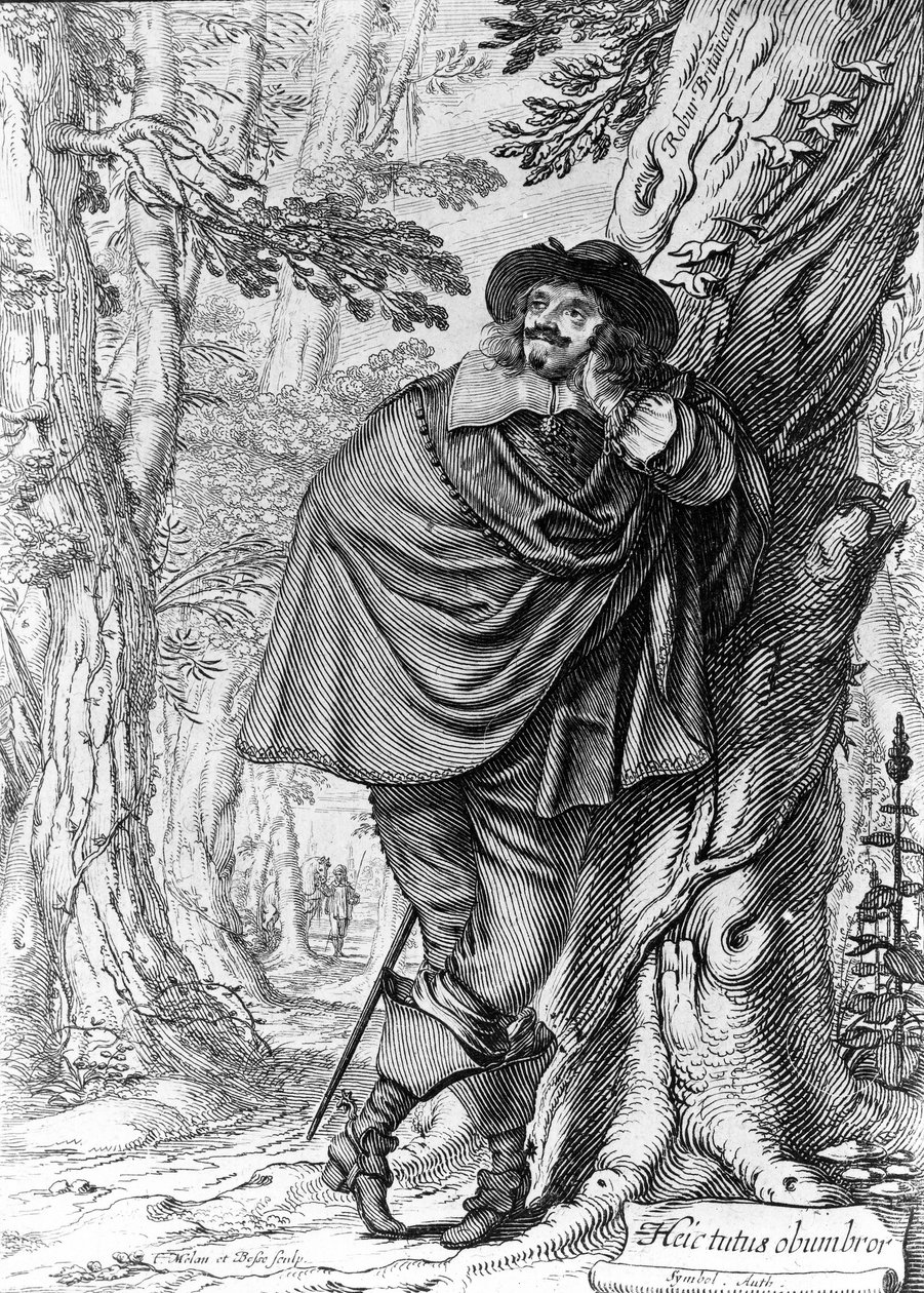James Howelin muotokuva, Abraham Bosse ja Claude Mellan, 1641 tekijältä French School