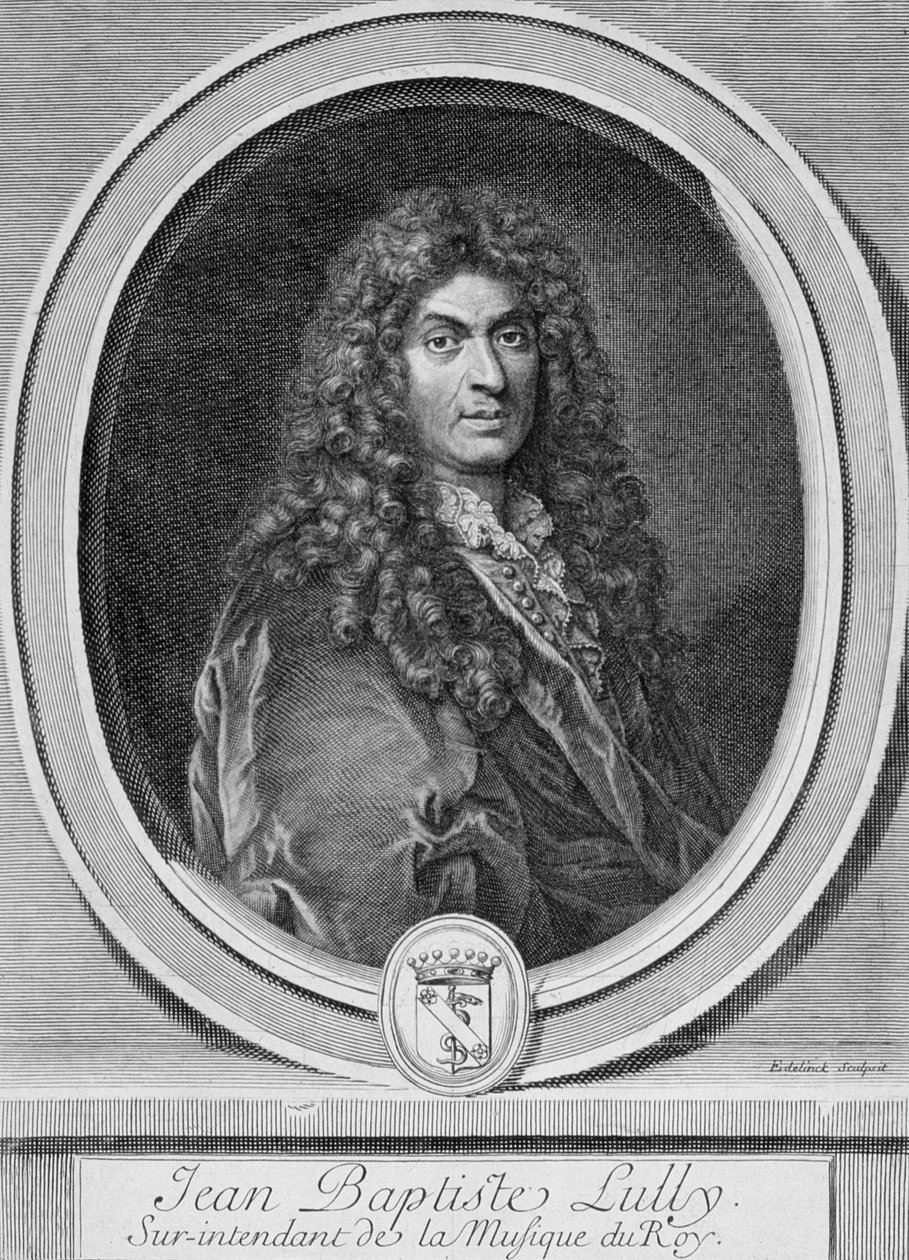 Jean-Baptiste Lullyn (1632-87) muotokuva tekijältä French School