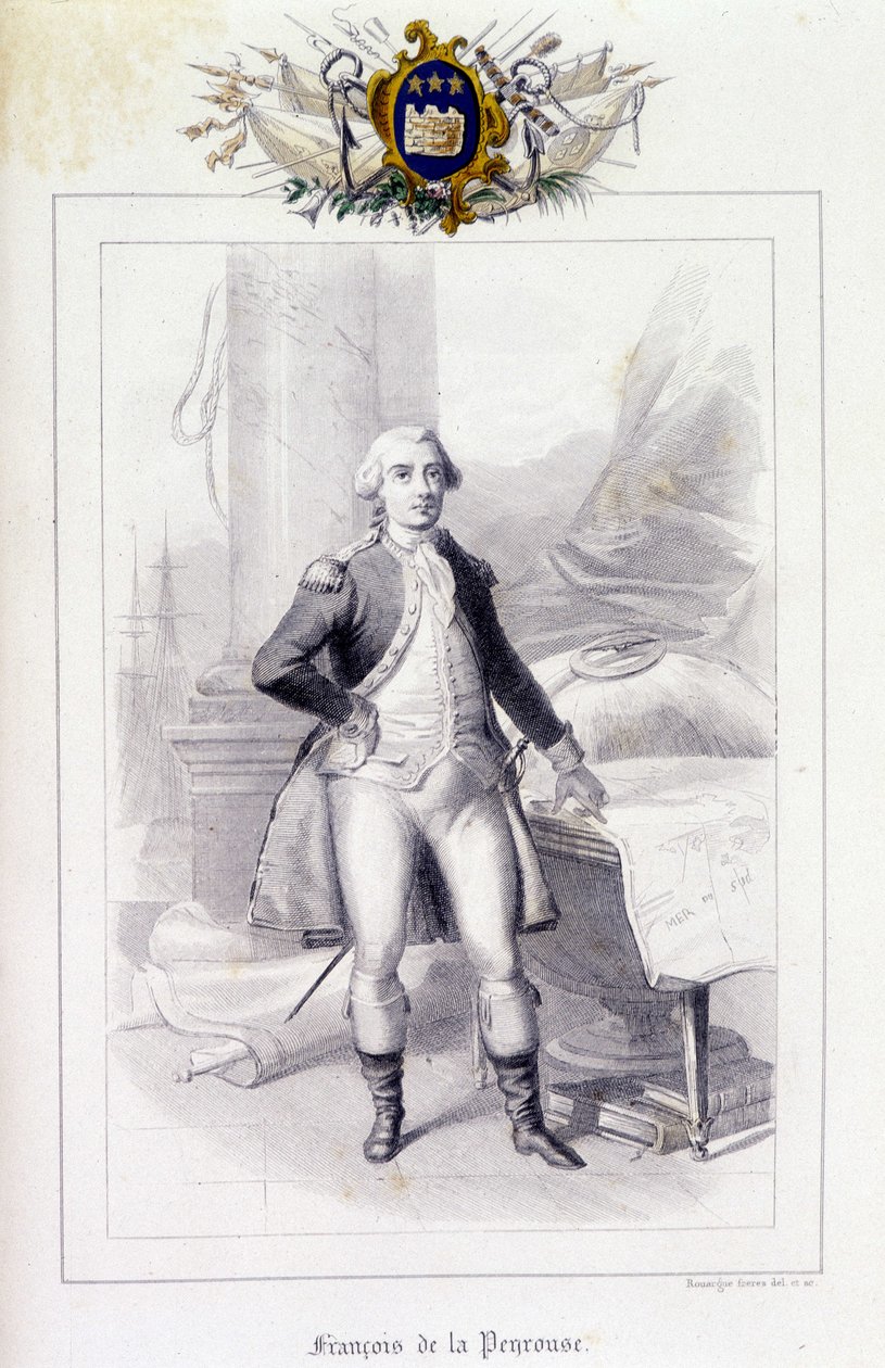 Jean-Francois Galaupin muotokuva, Comte de La Perousen (Jean Francois Laperouse) tekijältä French School