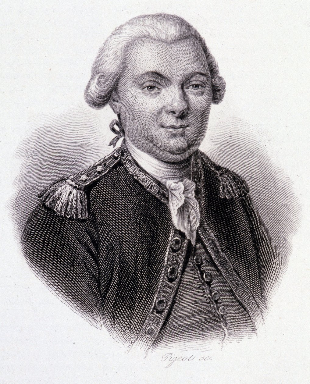 Muotokuva Jean-Francois Galaup, Comte de La Perouse (Jean Francois Laperouse) tekijältä French School