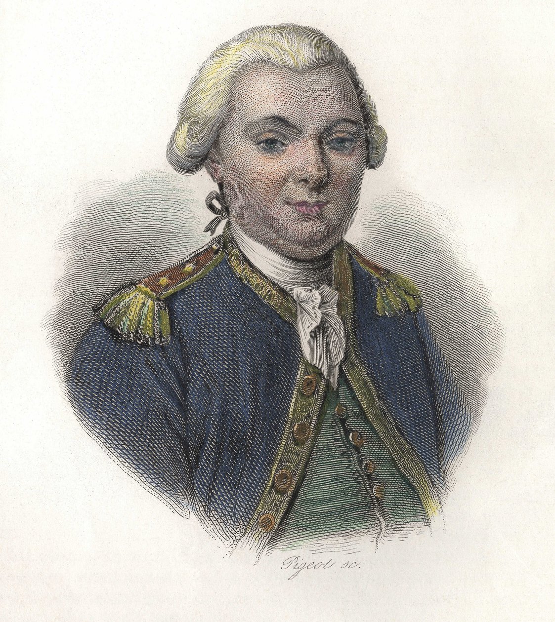 Jean-Francois Galaupin muotokuva, La Perousen kreivi (Jean Francois Laperouse tekijältä French School