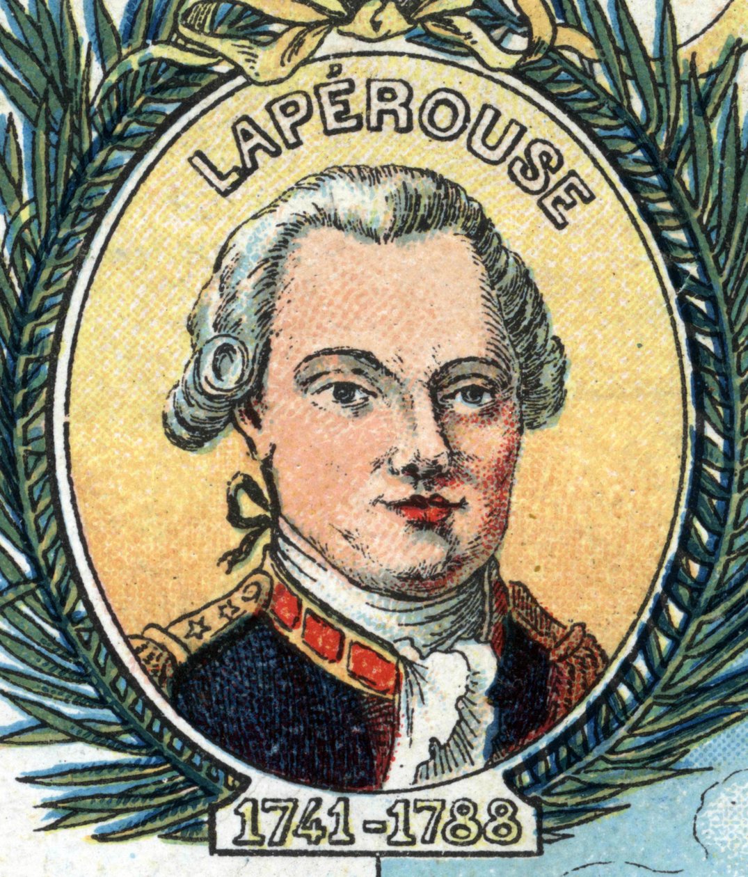 Jean-Francois Galaupin muotokuva, La Perousen kreivi (Jean Francois Laperouse tekijältä French School