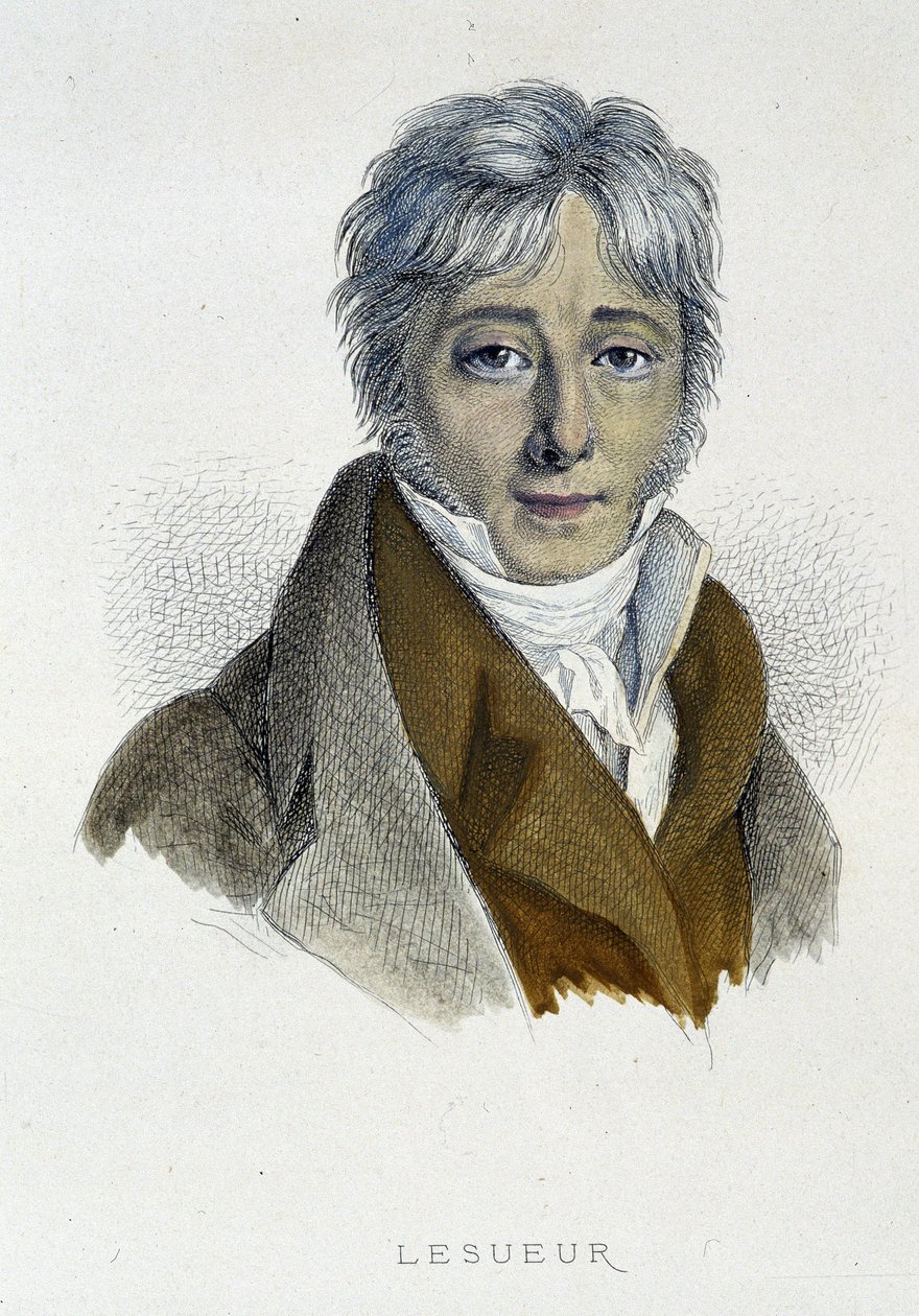 Muotokuva Jean - François Lesueur - kaiverrus tekijältä French School