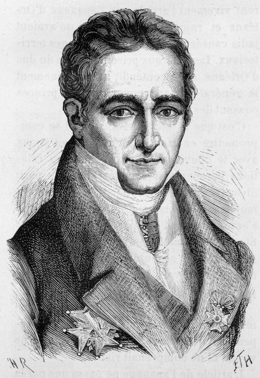 Jean Baptisten (Jean-Baptiste), Villelen kreivi, ranskalainen poliitikko (1773 - 1854) muotokuva - Henri Martinin "" L