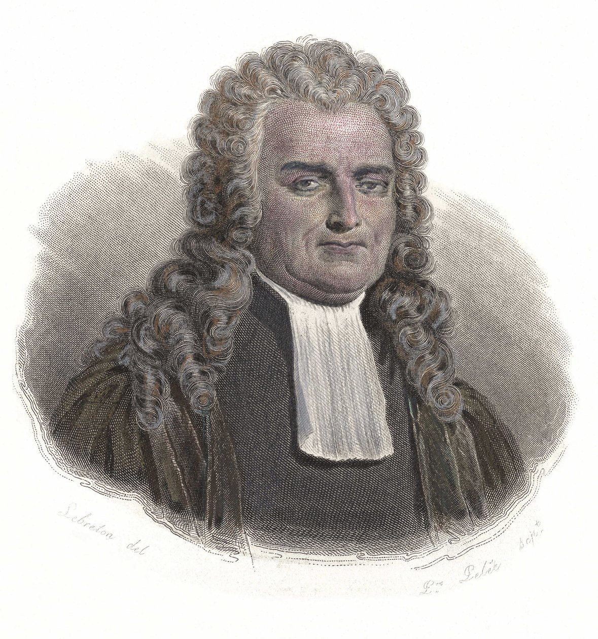 Jean Baptiste Antoine de Montyonin (1733-1820), ranskalaisen taloustieteilijän ja maistraatin muotokuva. kirjassa "Portraits des Hommes hyödyllinen" tekijältä French School