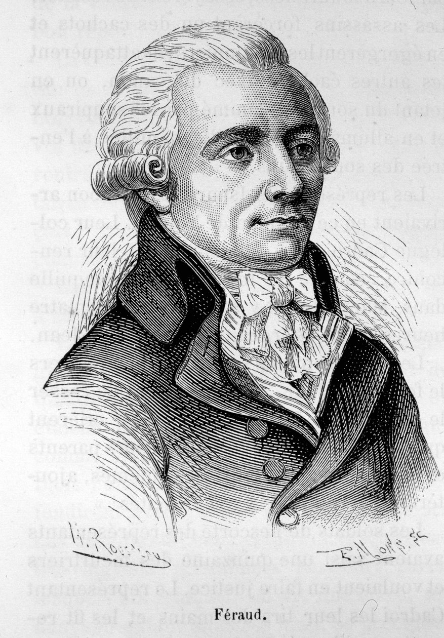 Jean Feraudin (tai Ferraud), ranskalaisen poliitikon (1764-1795) muotokuva - "" L