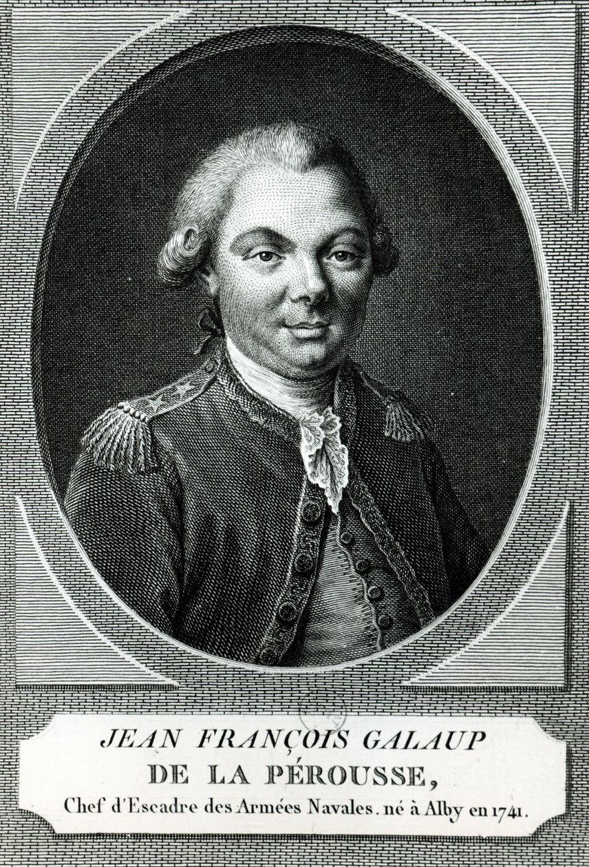 Jean Francois Galaup de la Perousen (1741-88) muotokuva tekijältä French School