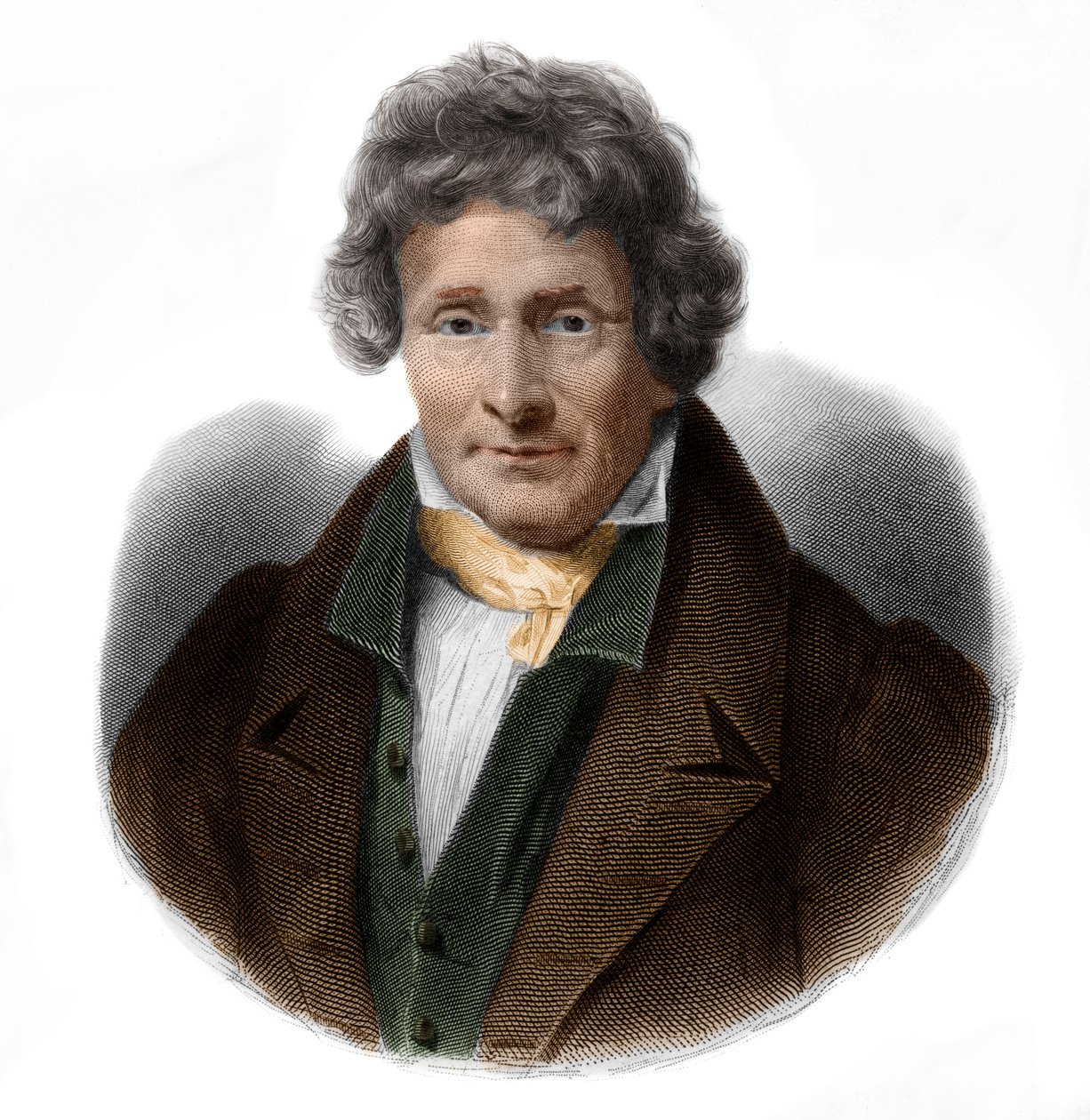 Jean Francois Le Bretonin (1762-1838) muotokuva taidemaalari ja fyysikko. tekijältä French School