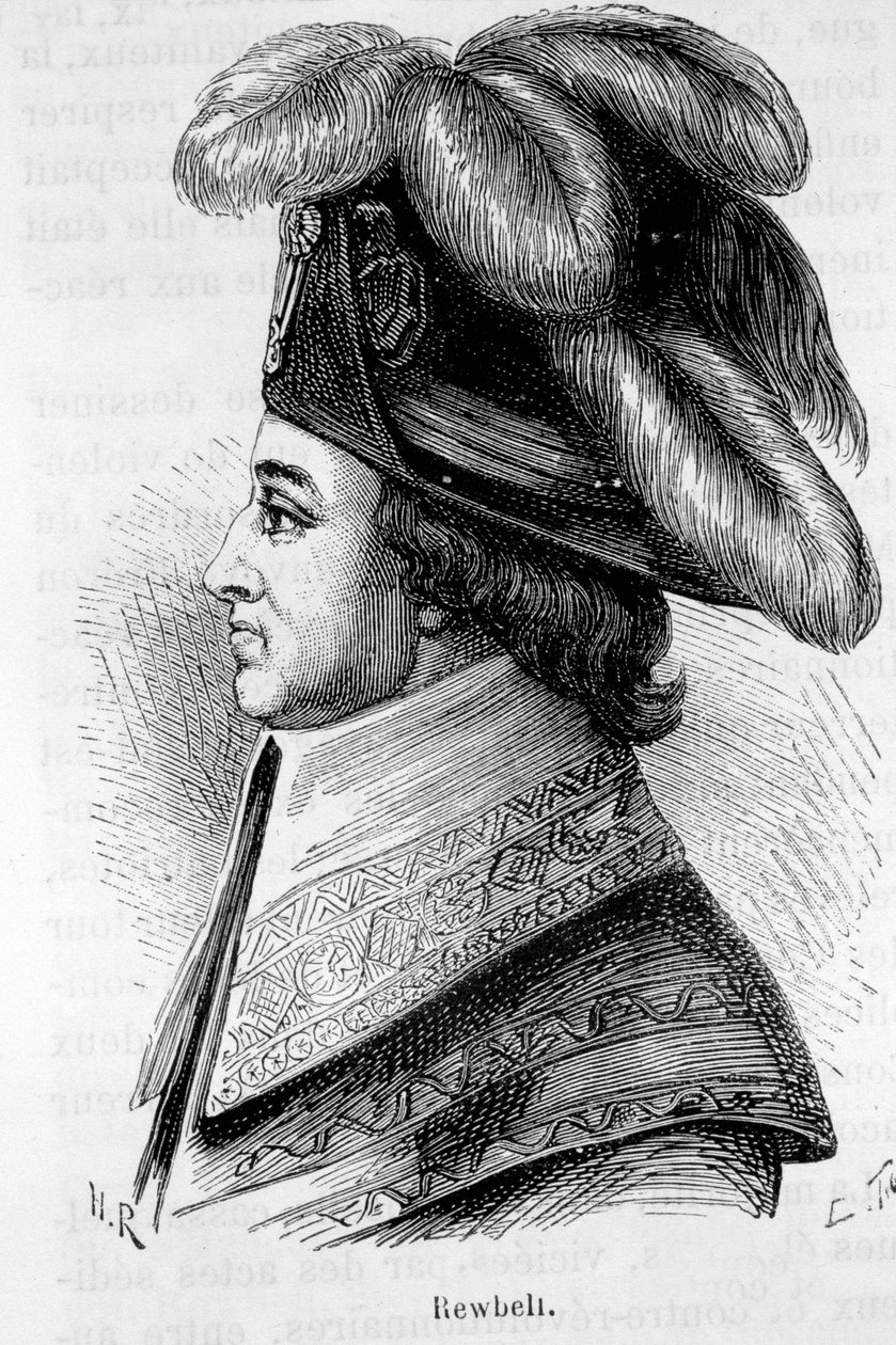 Jean François Rewbellin (tai Reubellin), ranskalaisen poliitikon (1747 - 1807) muotokuva - Henri Martinin teoksessa "L