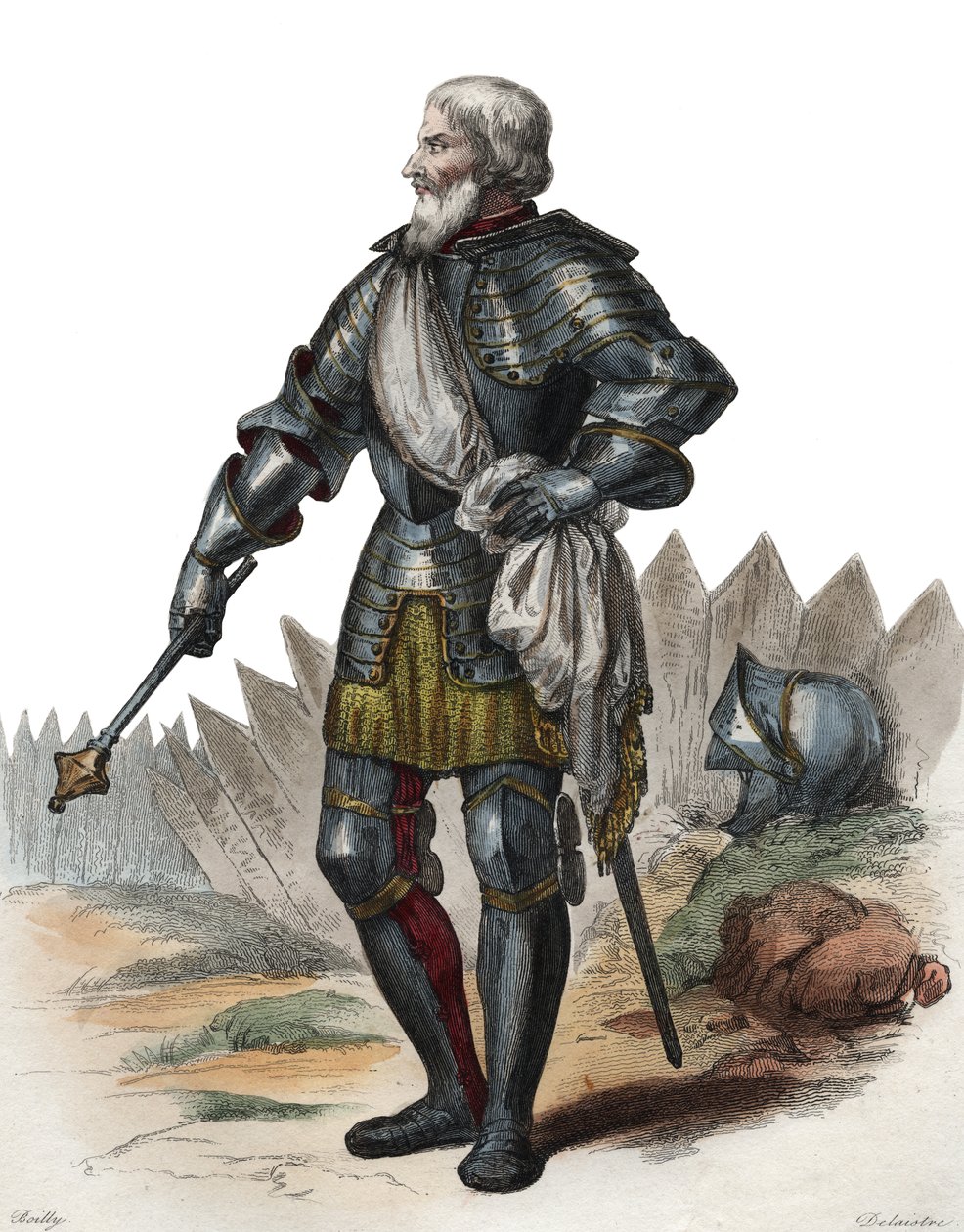Muotokuva Jean II Le Maingresta (Le Meingre) (1366-1421), nimeltä Boucicaut, Ranskan marsalkka. tekijältä French School