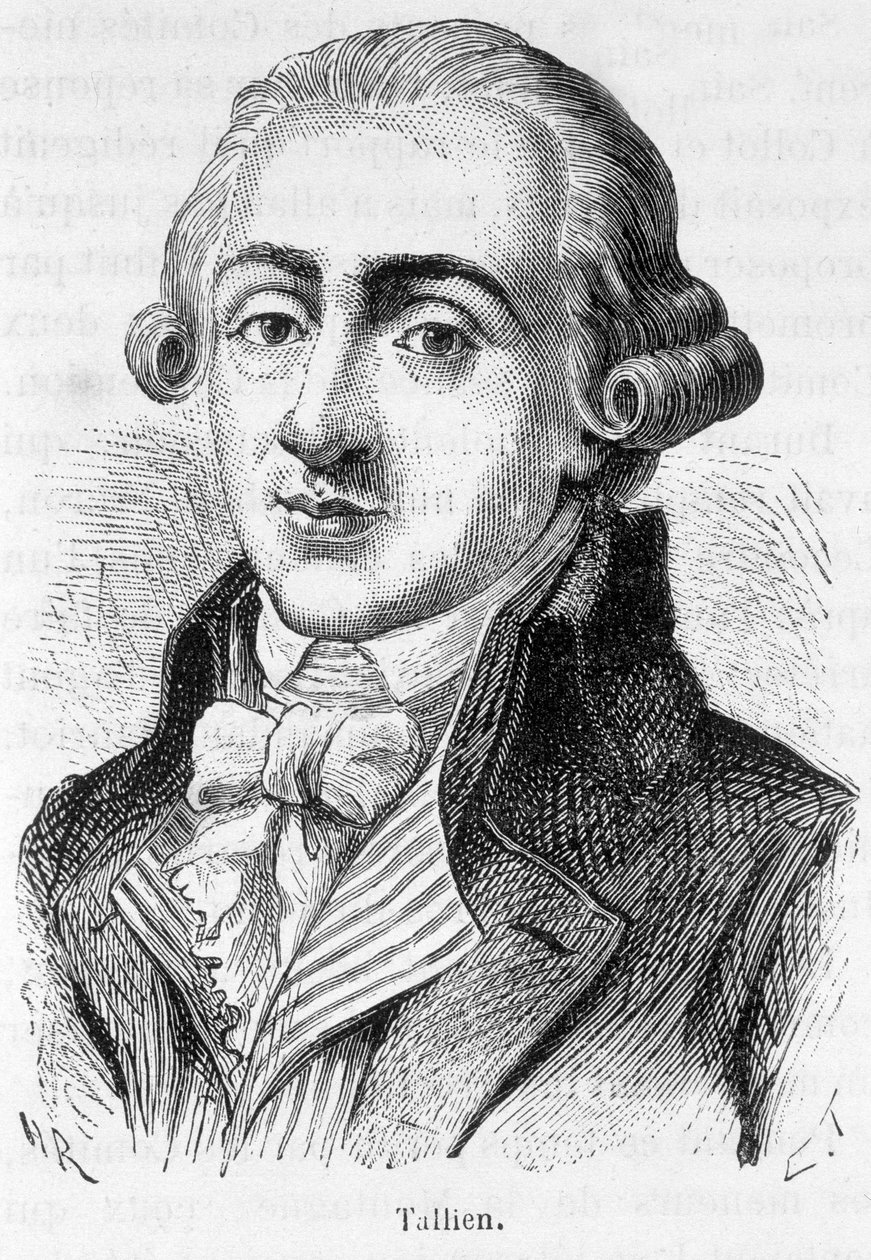 Jean Lambert (Jean-Lambert) Tallianin muotokuva, ranskalainen poliitikko (1767-1820) - Henri Martinin "" L