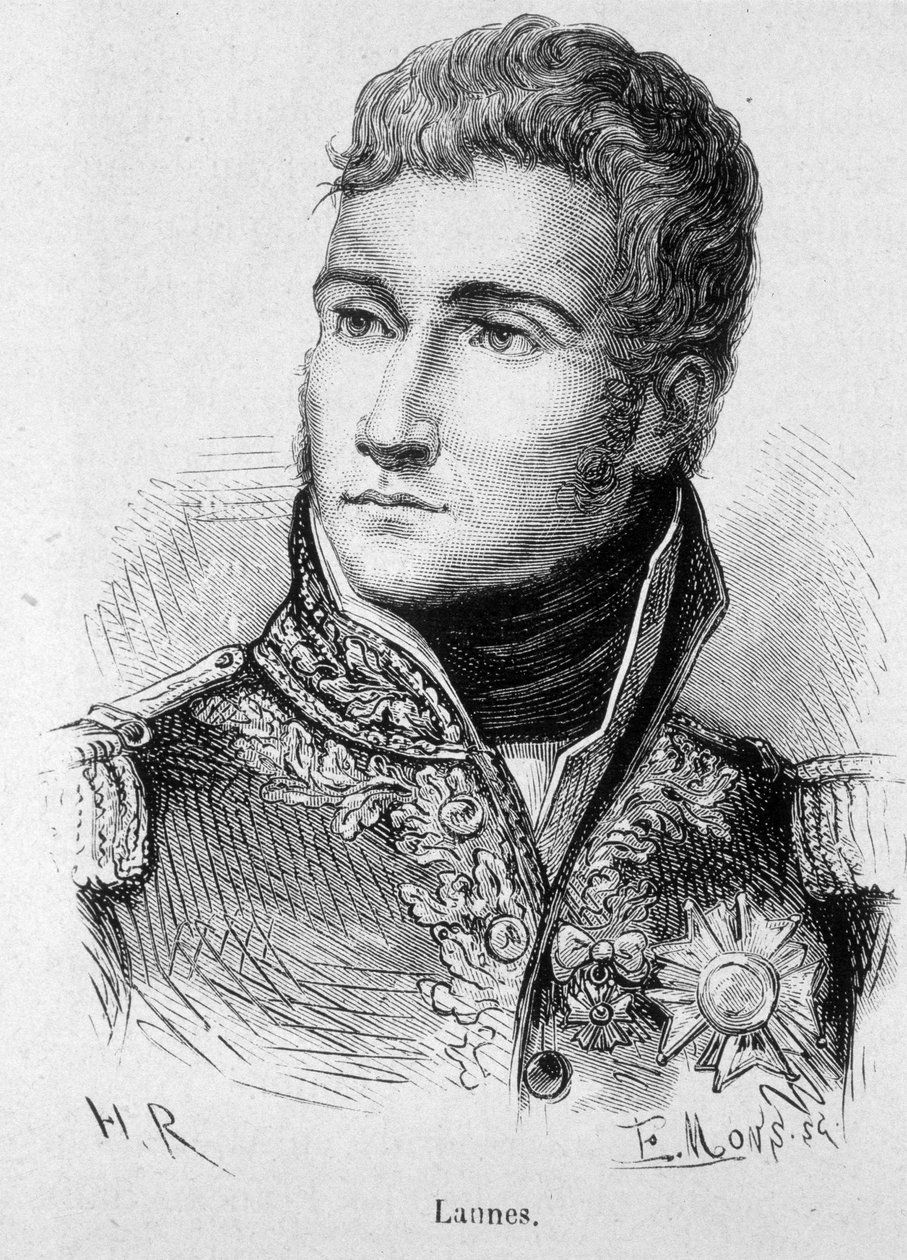 Jean Lannesin, Montebellon herttuan, Ranskan marsalkka (1769 - 1809) muotokuva - Henri Martinin "Ranskan historiassa" tekijältä French School