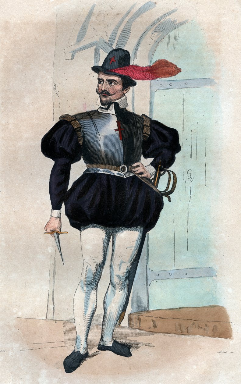 Jean Leclercin muotokuva, nimeltään Bussy Leclerc (k.1635). tekijältä French School