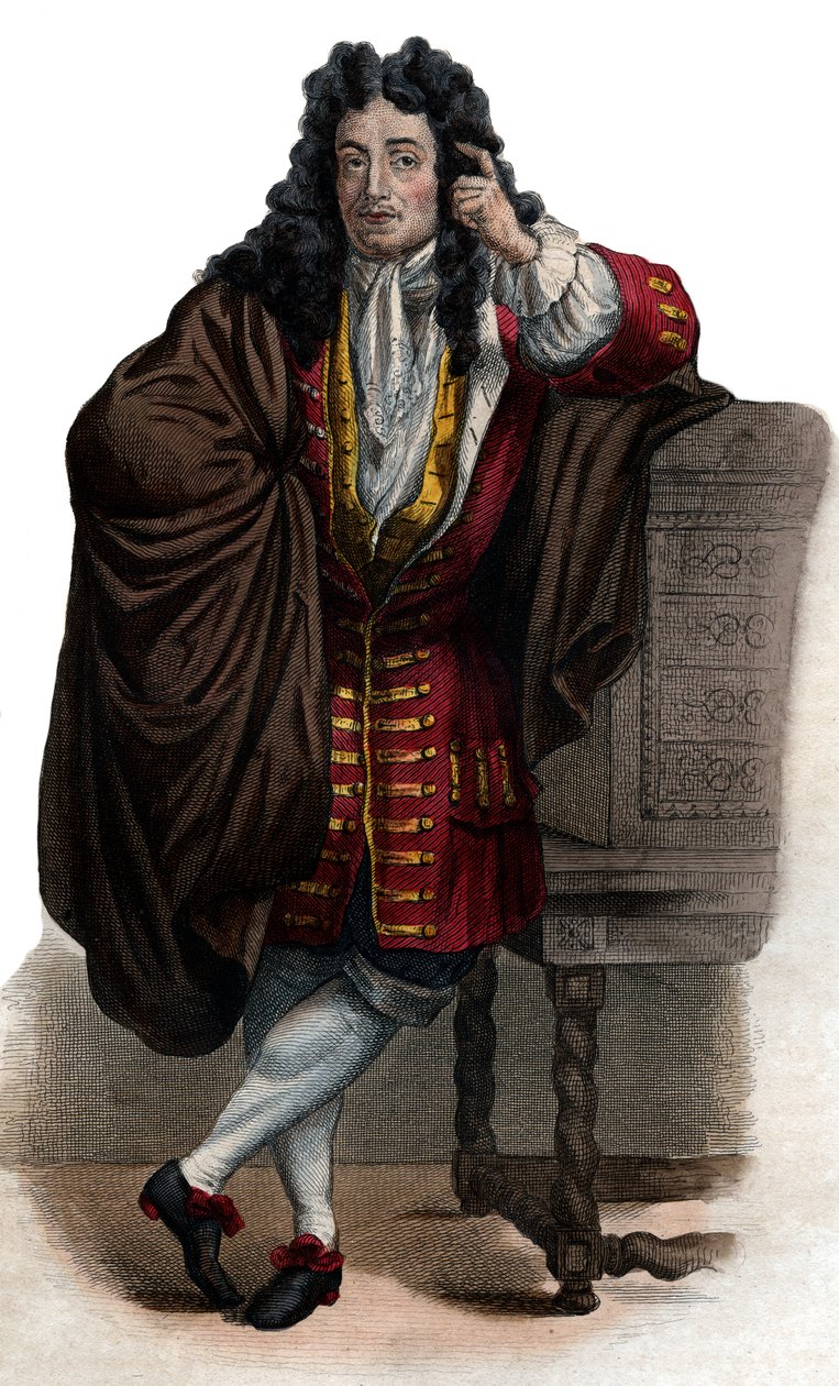 Jean de La Bruyeren (Labruyeren) (1645-1696), ranskalaisen esseisti ja moralisti, muotokuva. tekijältä French School