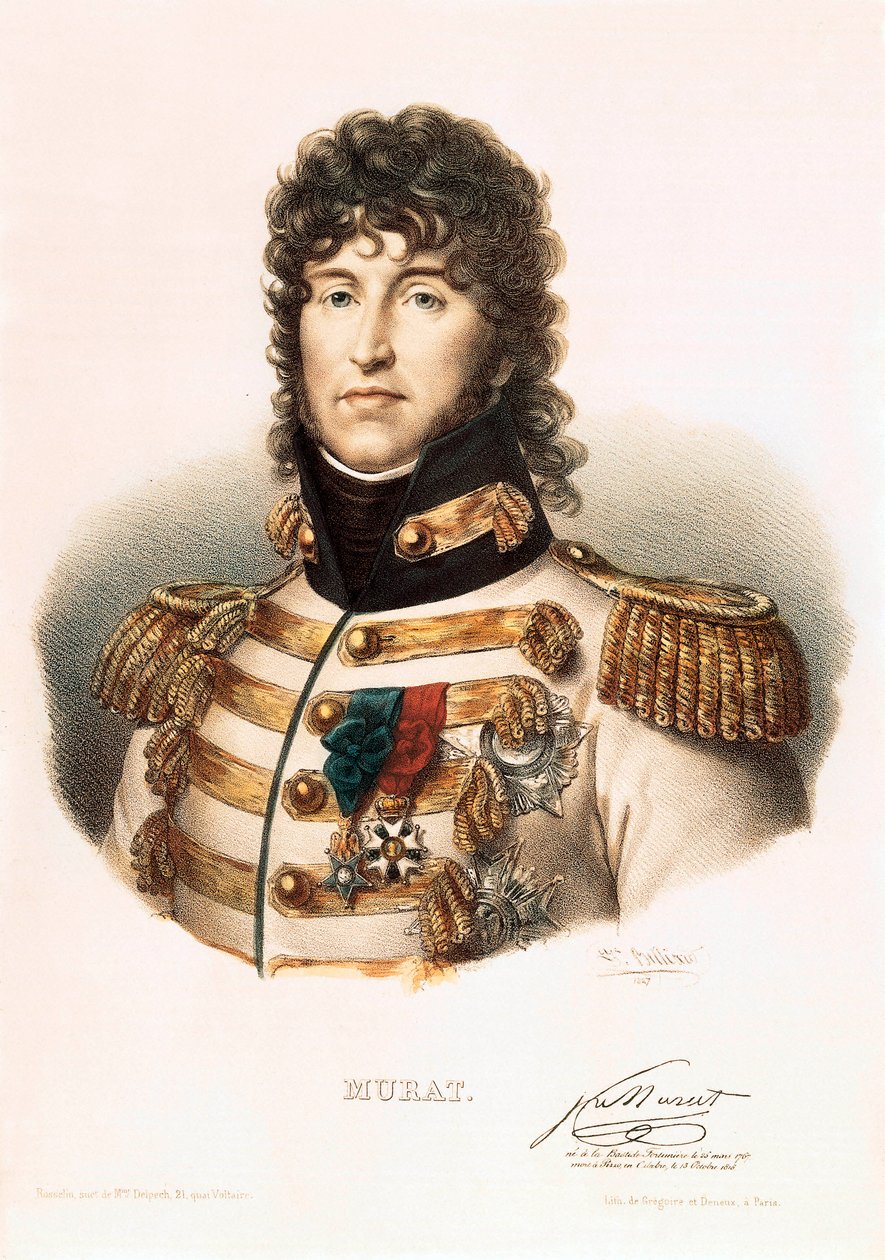 Napolin kuninkaan Marechal de Francen Joachim Muratin (1767-1815) muotokuva tekijältä French School