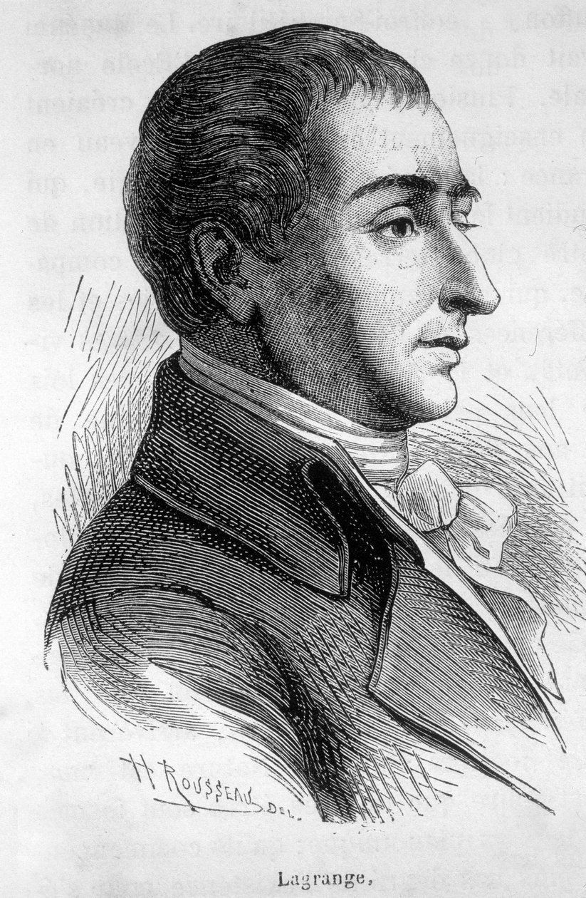 Joseph Louisin, Lagrangen kreivin (1736-1813), ranskalaisen matemaatikon muotokuva - Henri Martinin "" L