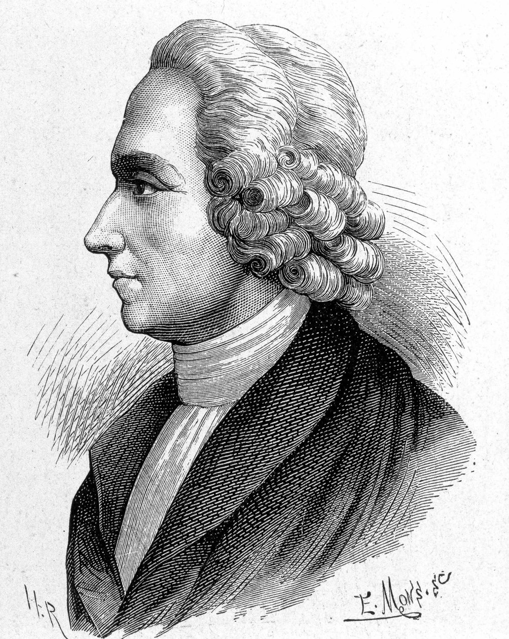 Muotokuva Joseph Priestleystä (1733 - 1804), brittiläisestä kemististä ja teologista - "" Album of Sciencessä; maineikkaat tutkijat; Suuria löytöjä””” 1896. tekijältä French School