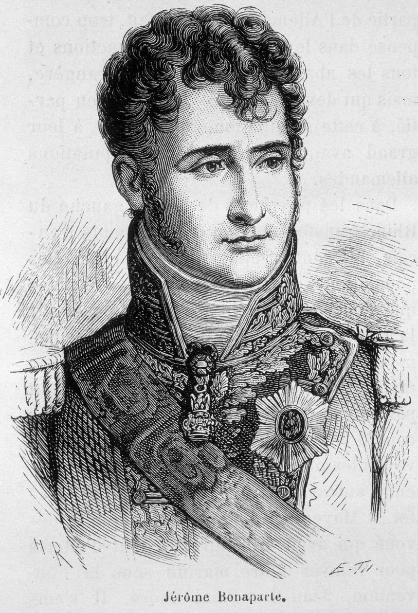 Jérôme Bonaparten (1784 - 1860) muotokuva - Henri Martinin "Ranskan historiassa" tekijältä French School