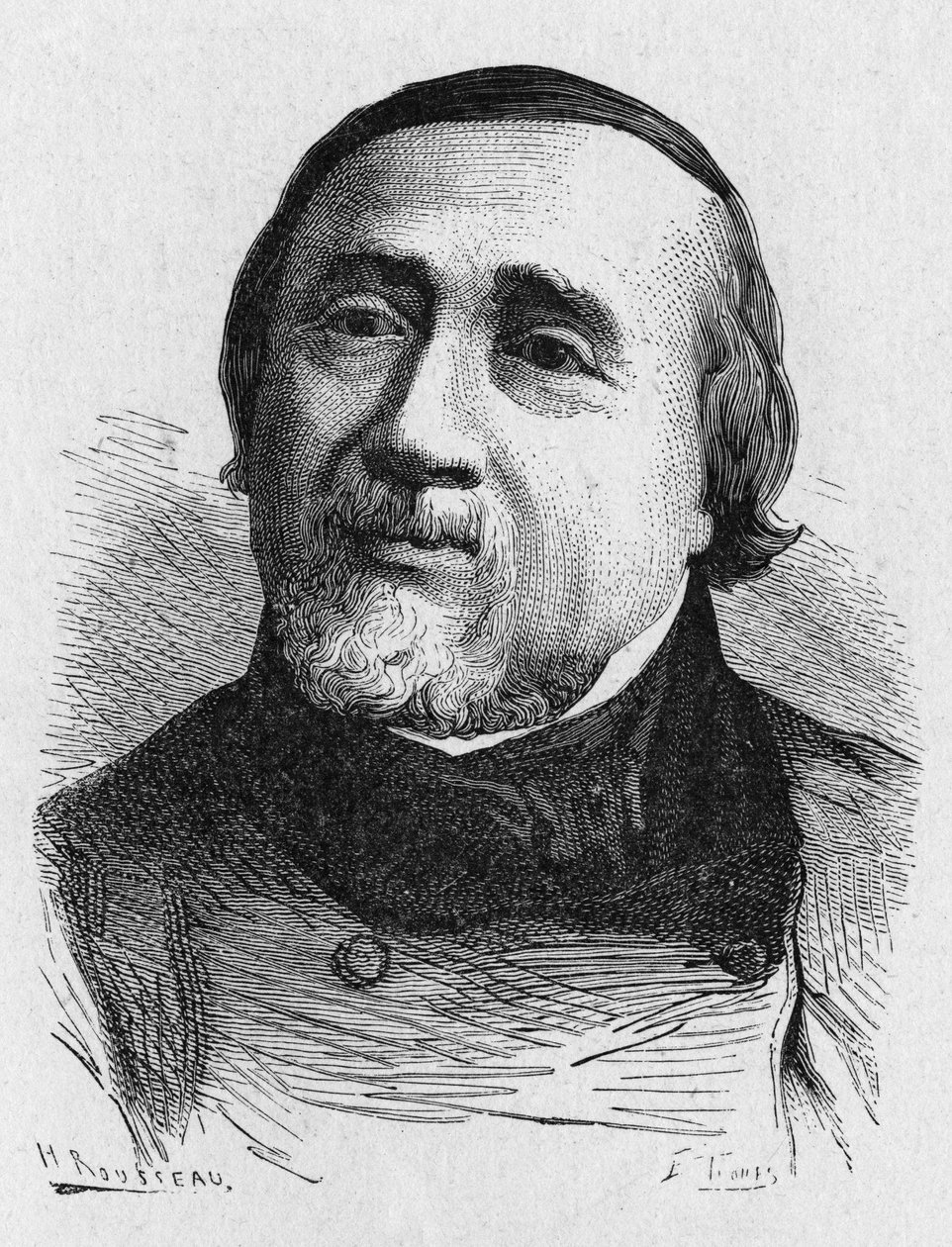 Muotokuva Jules Francois Dupuis Delcourtista (1802-1864) (Jules-Francois Dupuis-Delcourt), ranskalainen ilmailu - teoksessa "Album de la Science; maineikkaat tiedemiehet; Suuria löytöjä”””” 1896. tekijältä French School