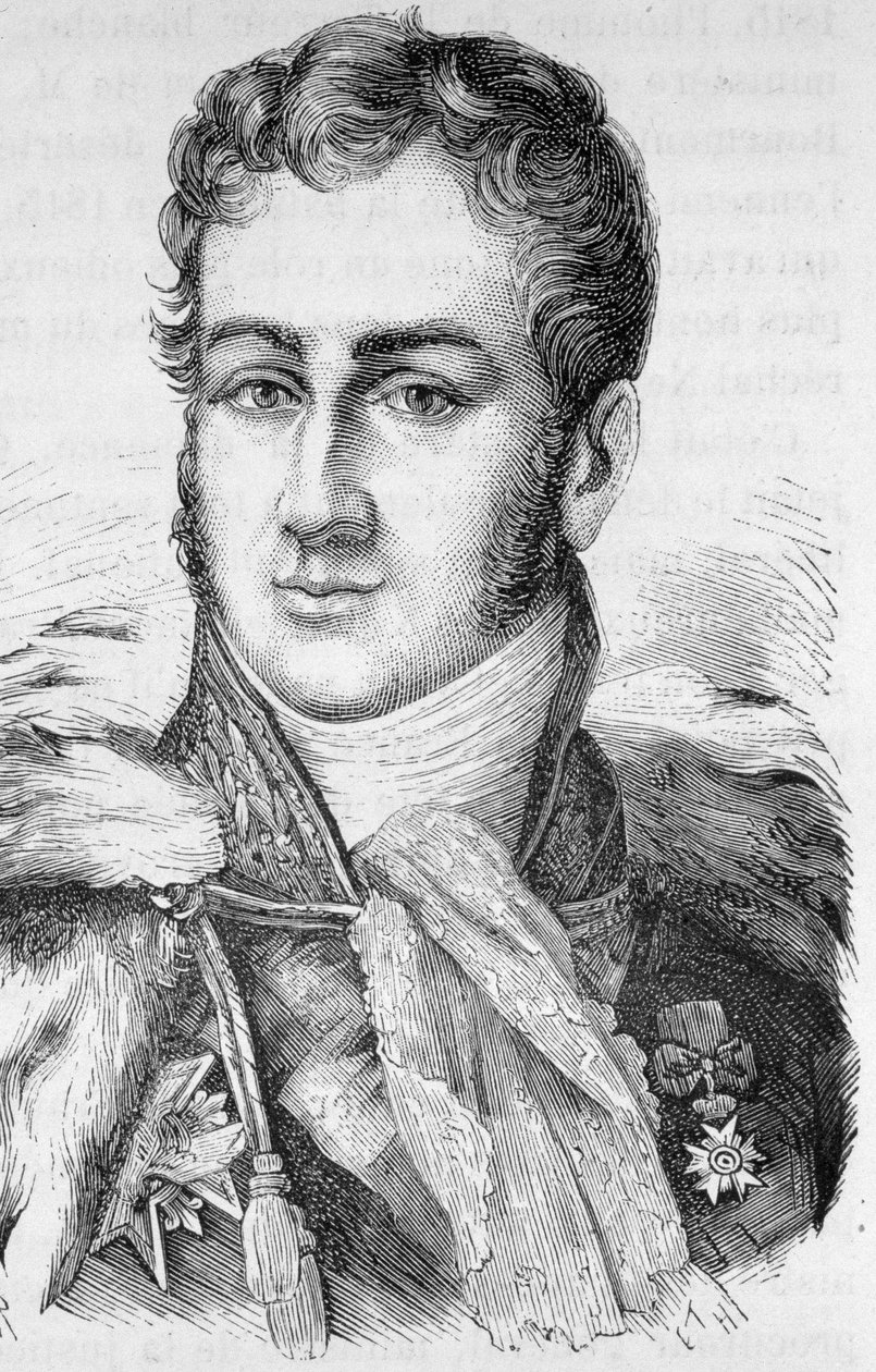 Jules de Polignacin, ranskalaisen poliitikon (1780 - 1847) muotokuva - Henri Martinin "" L