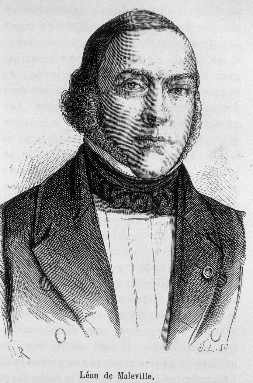 Leon de Malevillen muotokuva, poliitikko 1803-1879 tekijältä French School