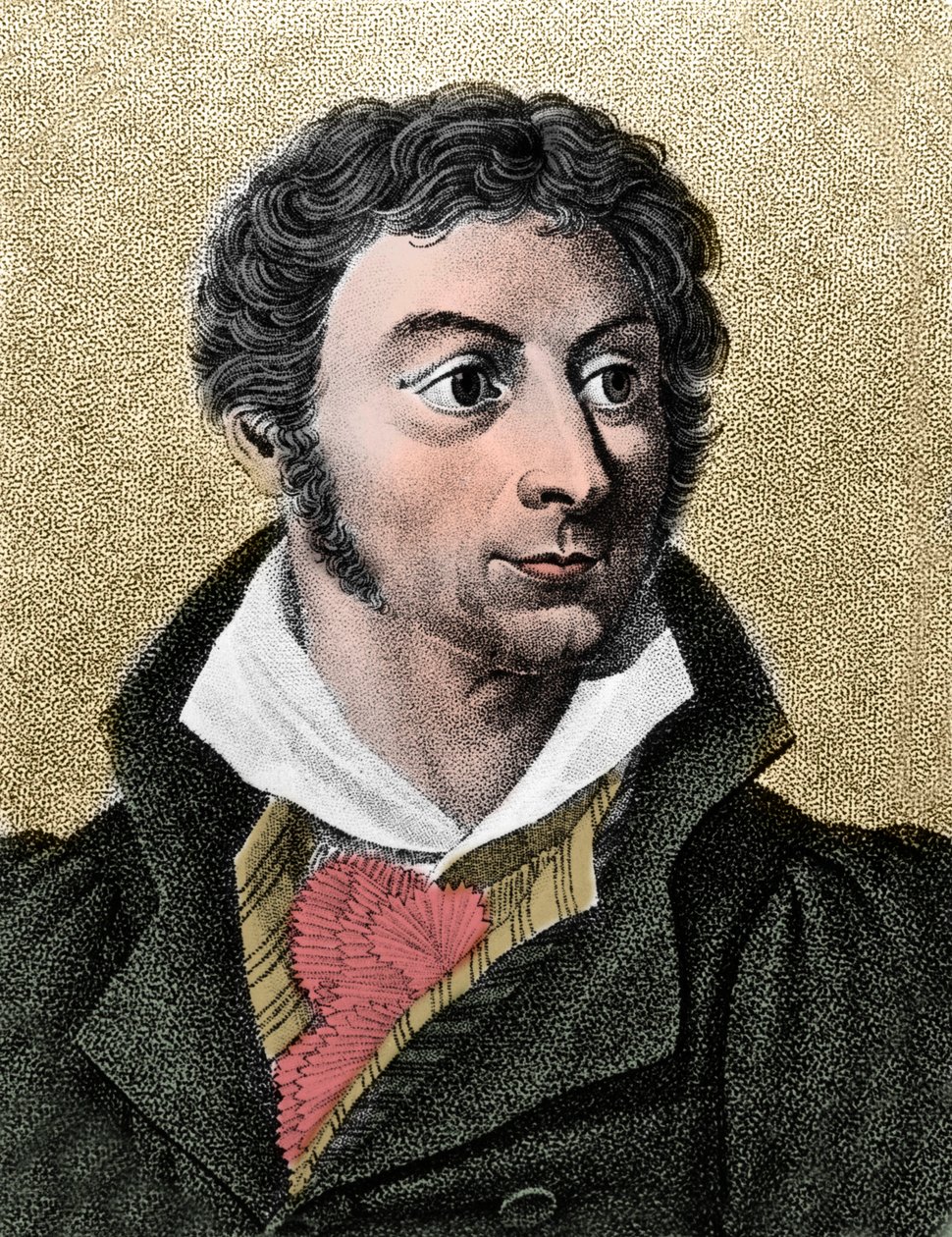 Lorenz Okenin (1779-1851) muotokuva. Saksalainen luonnontieteilijä ja filosofi tekijältä French School