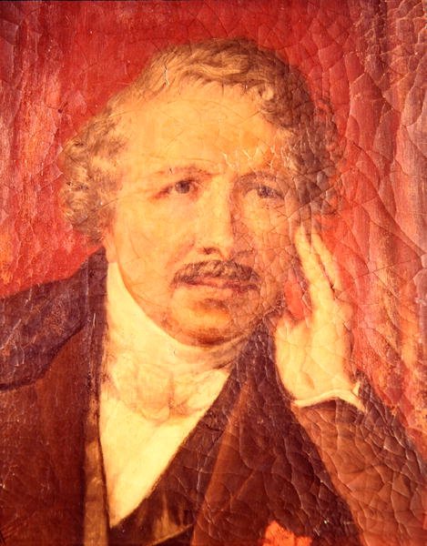 Louis-Jacques Daguerren (1787-1851) muotokuva (öljy kankaalle) tekijältä French School