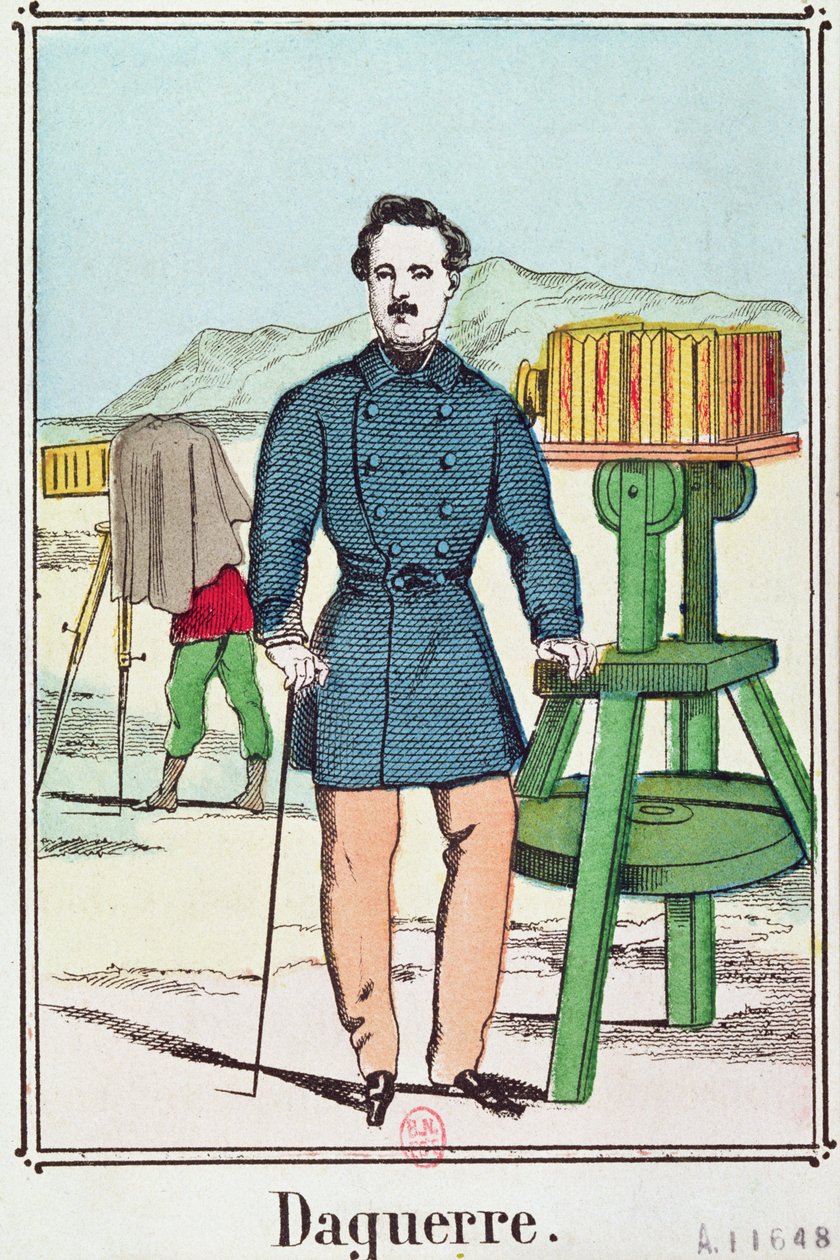 Louis-Jacques Daguerren (1787-1851) muotokuva tekijältä French School