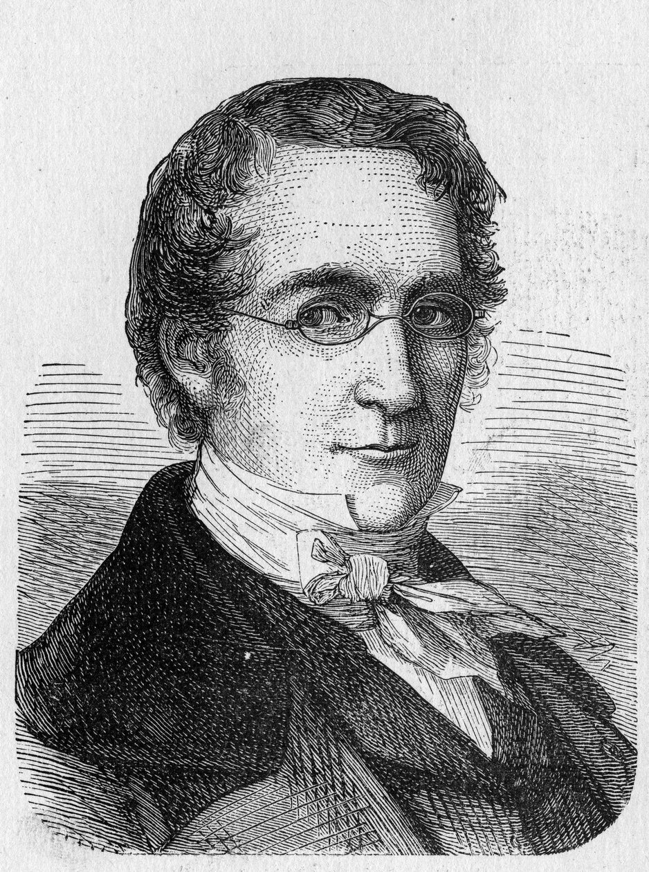 Muotokuva Louis-Joseph Gay-Lussacista (Louis Joseph Gay Lussac) (1778 - 1850) - "" Album of Sciencessä; maineikkaat tutkijat; Suuria löytöjä””” 1896. tekijältä French School