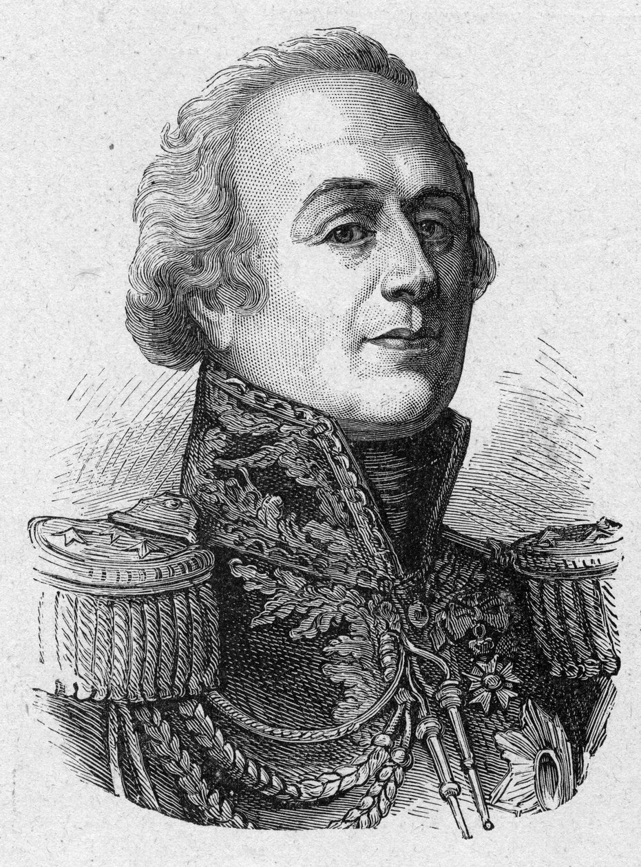 Ranskalaisen kreivin ja kenraalin Narbonne Laran (1755-1813) muotokuva Louis-Mariesta (Louis Marie) tekijältä French School
