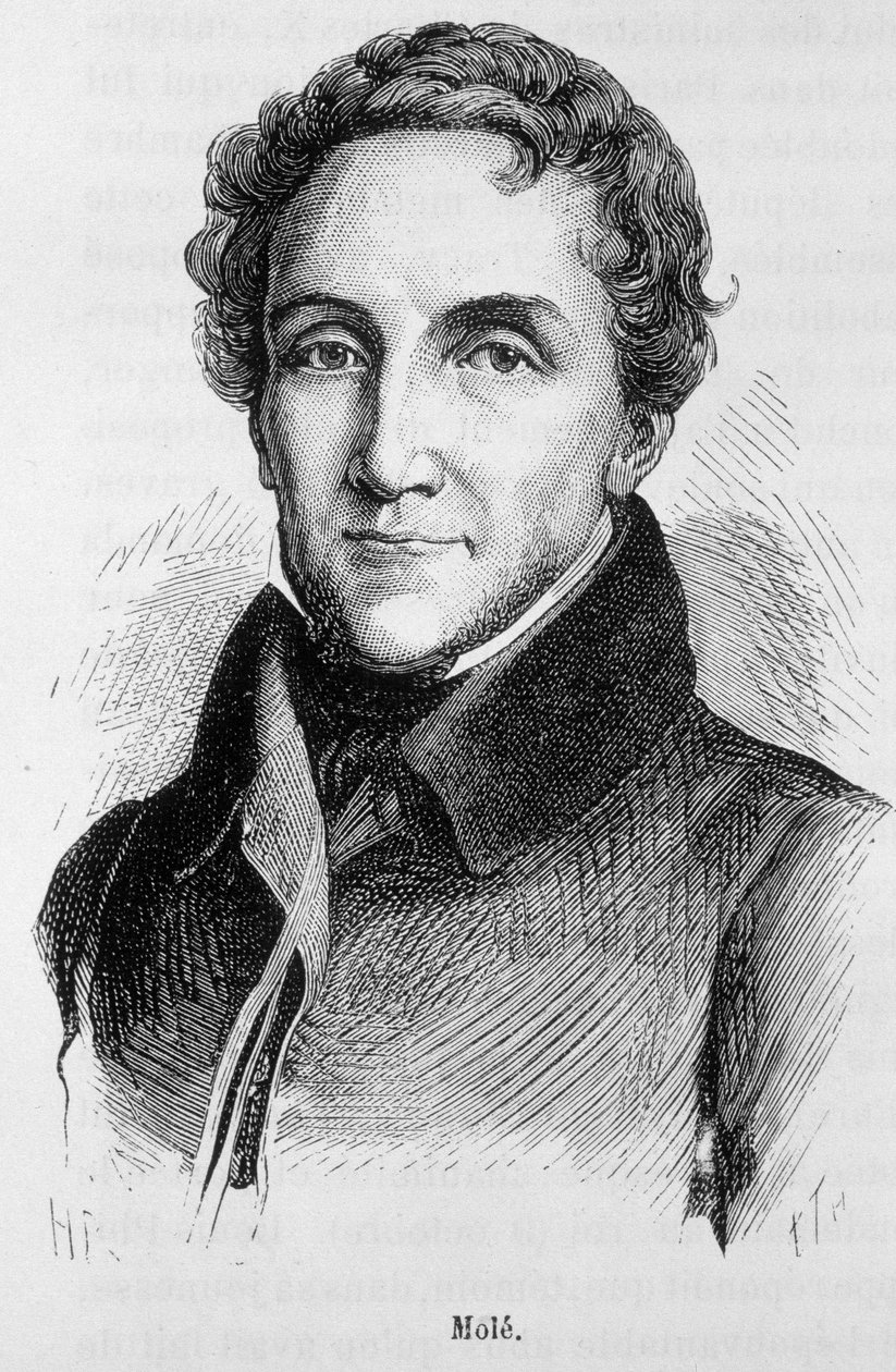 Louis-Mathieu Molen muotokuva - Louis Mathieun, Earl of Molen (1781 - 1855), ranskalaisen poliitikon muotokuva - Henri Martinin "" L