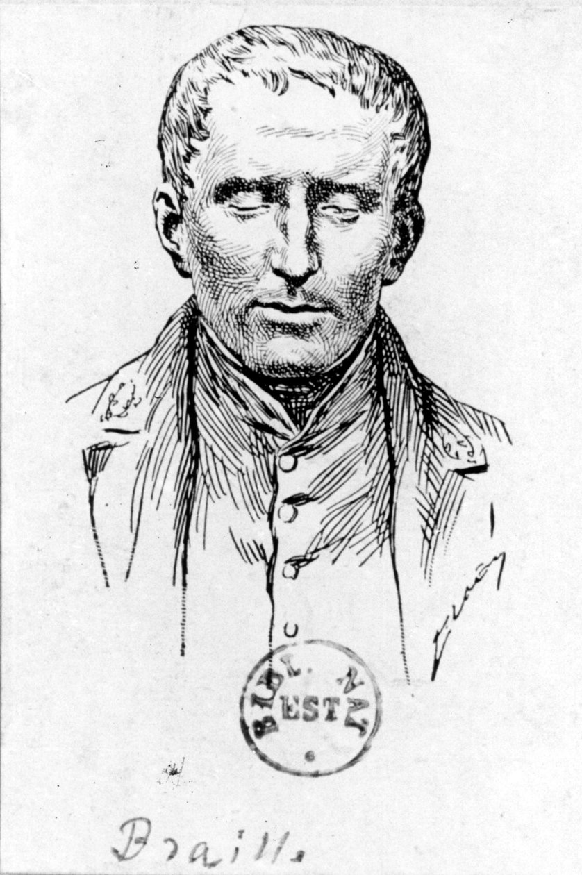 Louis Braillen (1809-1852) muotokuva tekijältä French School